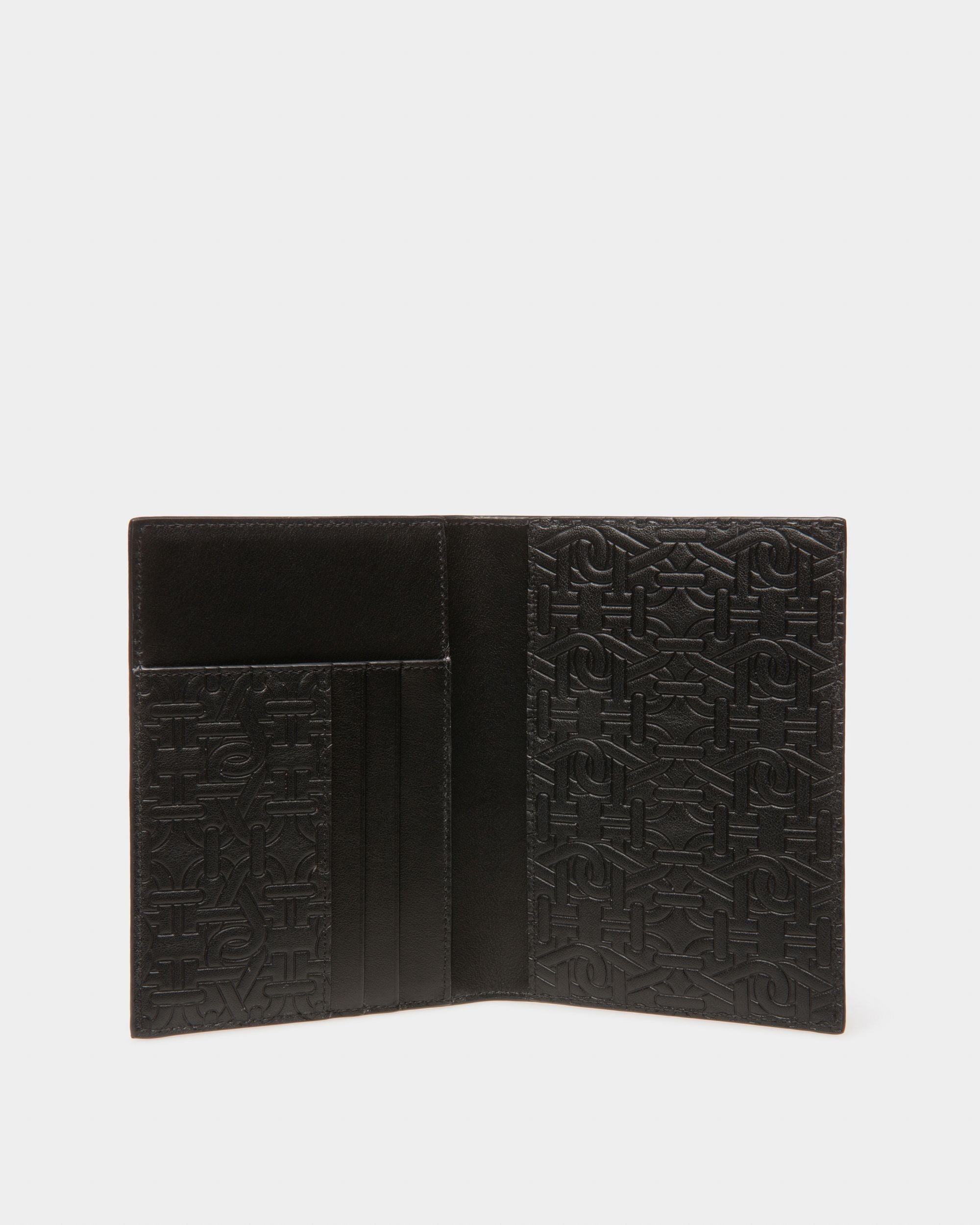 Bovert Leather Passport Holder In Black - Men's - Bally - 03