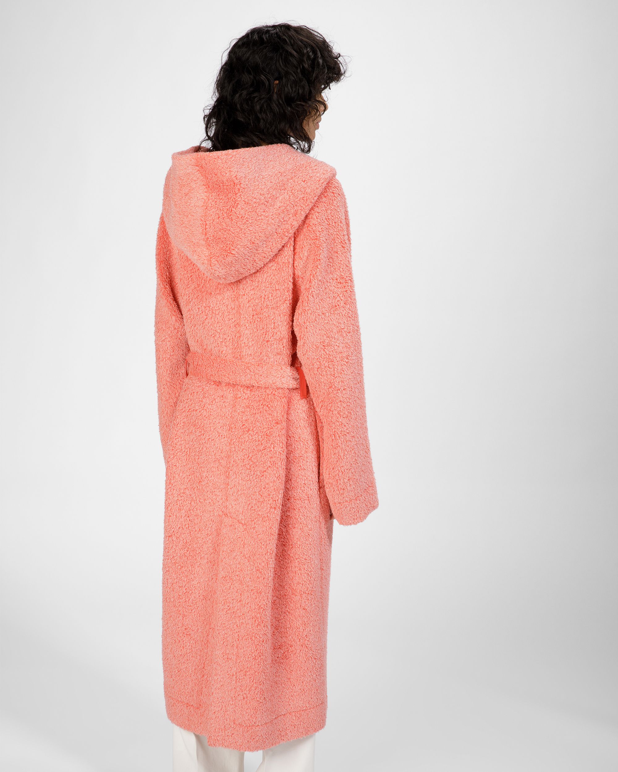 Alpaca Wool Coat In Orange - Women's - Bally - 02
