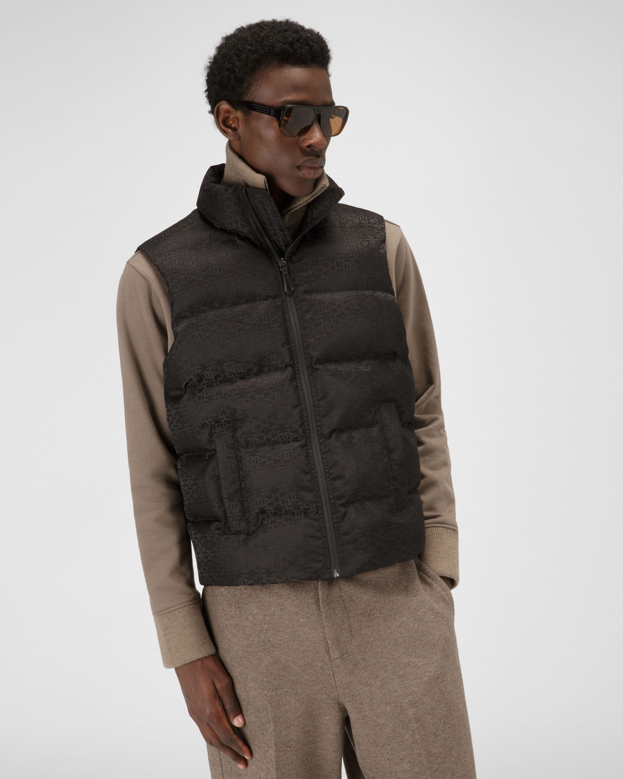 Recycled Polyster Jacket In Black - Men's - Bally - 01