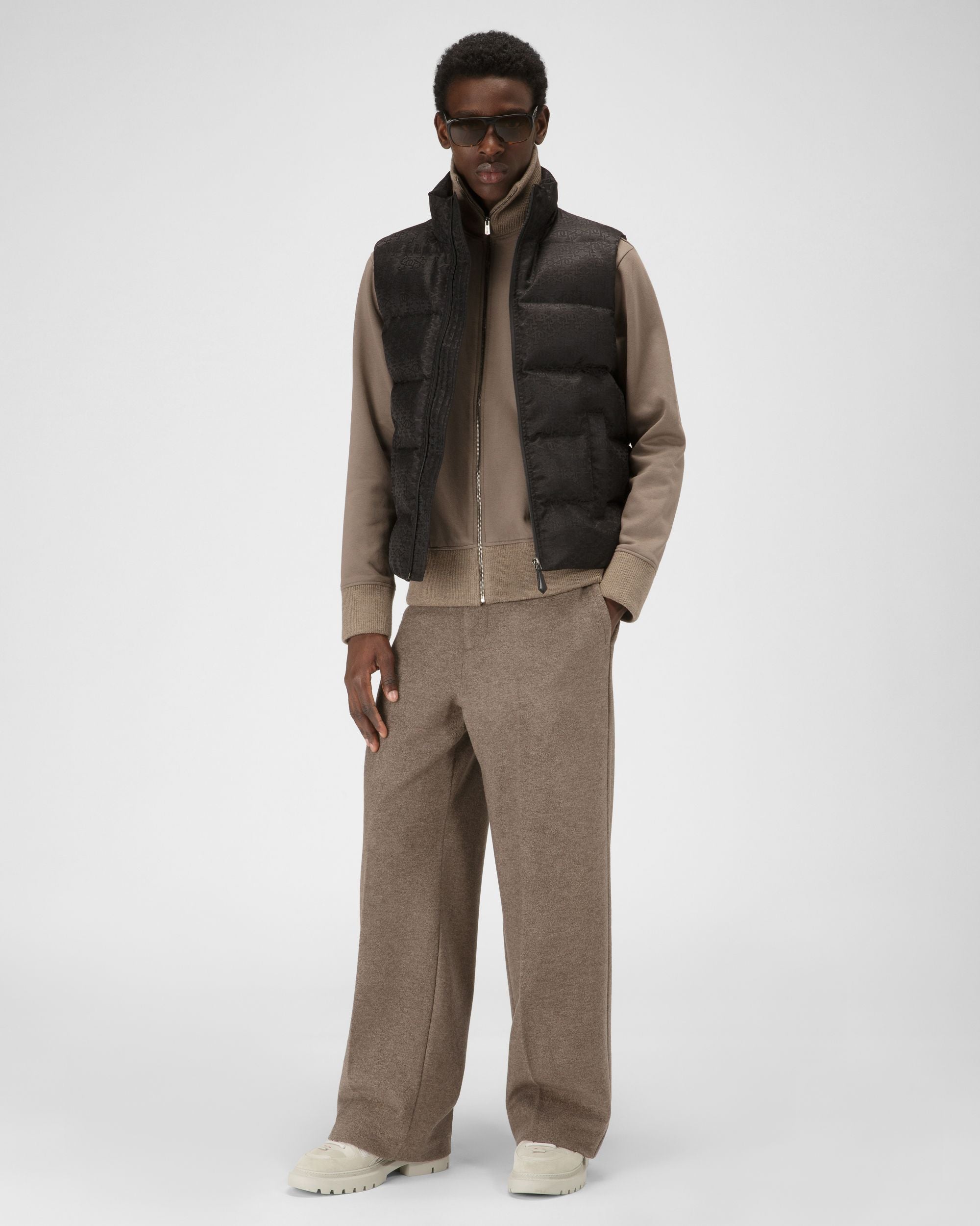 Recycled Polyster Jacket In Black - Men's - Bally - 05