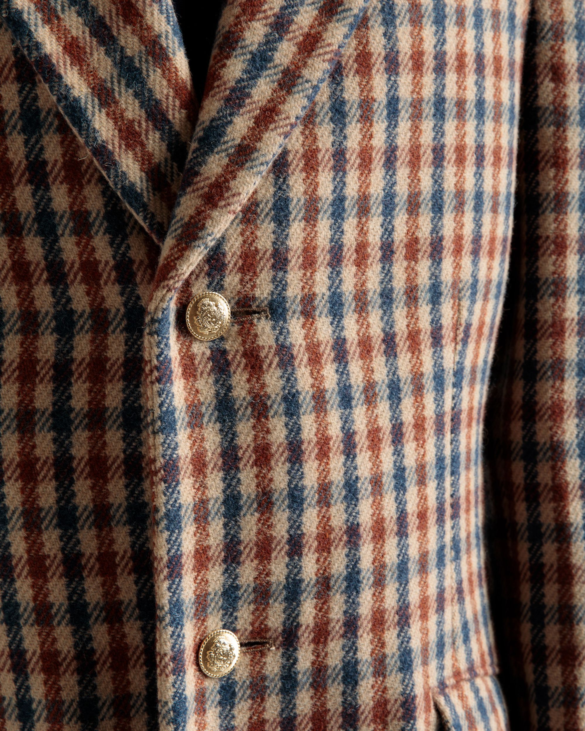 Checked Coat In Brown Wool Mix - Men's - Bally - 04