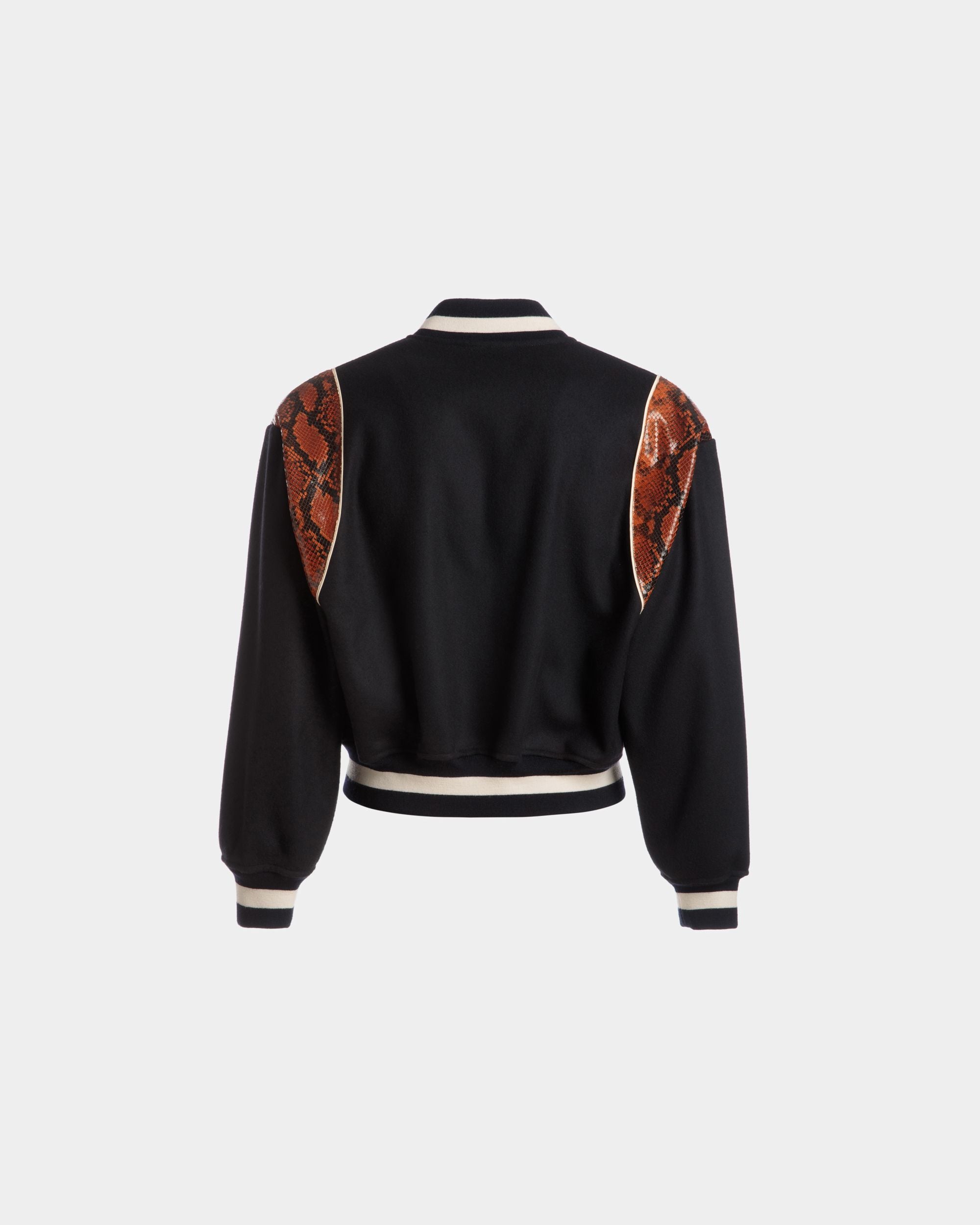 Letterman Jacket In Navy Wool Mix - Men's - Bally - 07