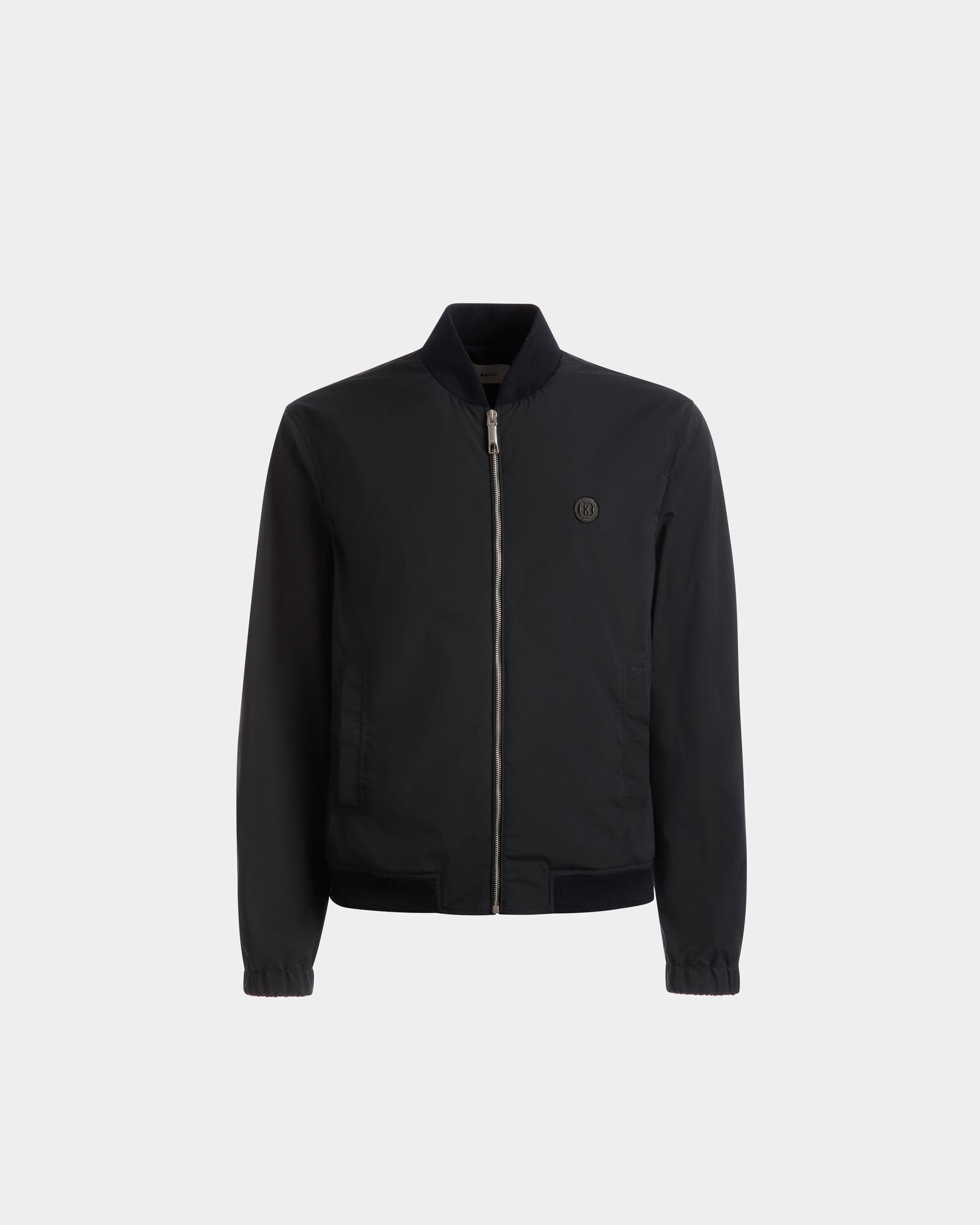 Bomber Jacket In Ink Fabric - Men's - Bally - 01