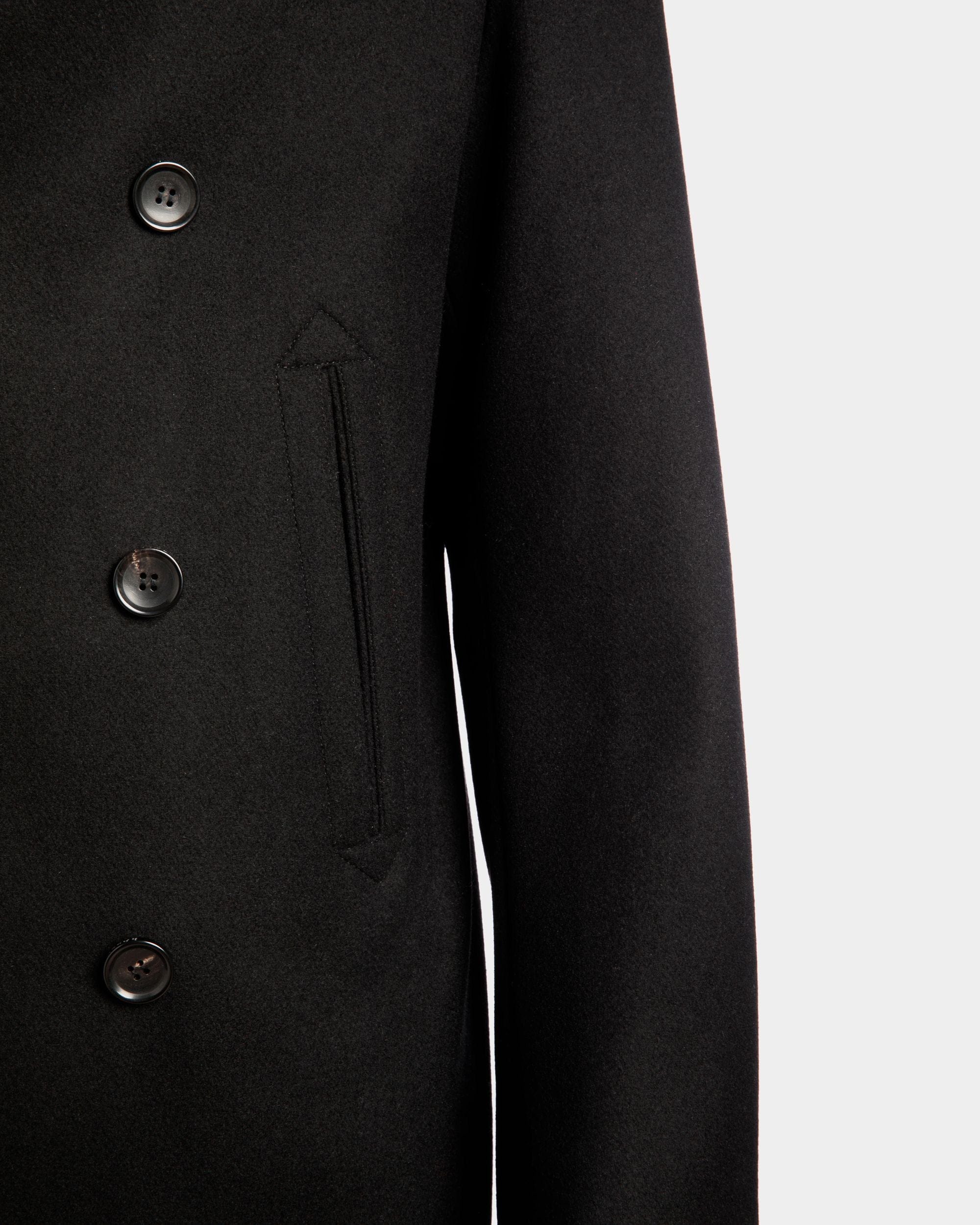 Adrien Brody Travel Collection Peacot In Black Wool Blend - Men's - Bally - 06