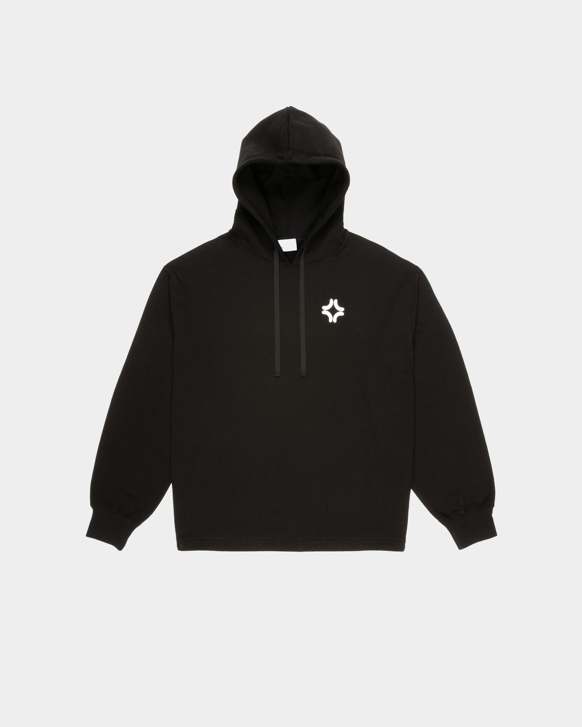 Organic Cotton Sweatshirt In Black - Men's - Bally - 01
