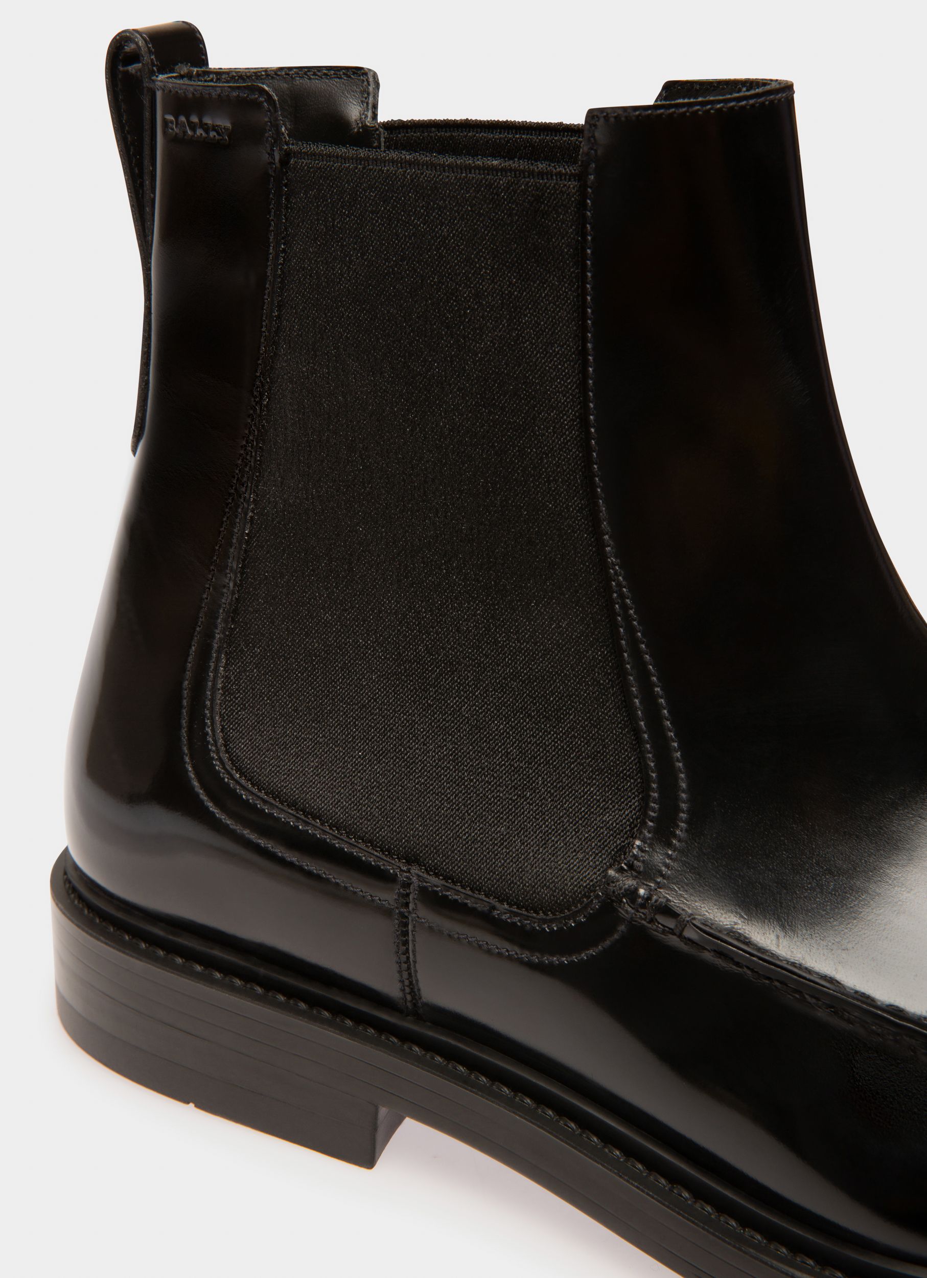 Nidro Leather Boots In Black - Men's - Bally - 02