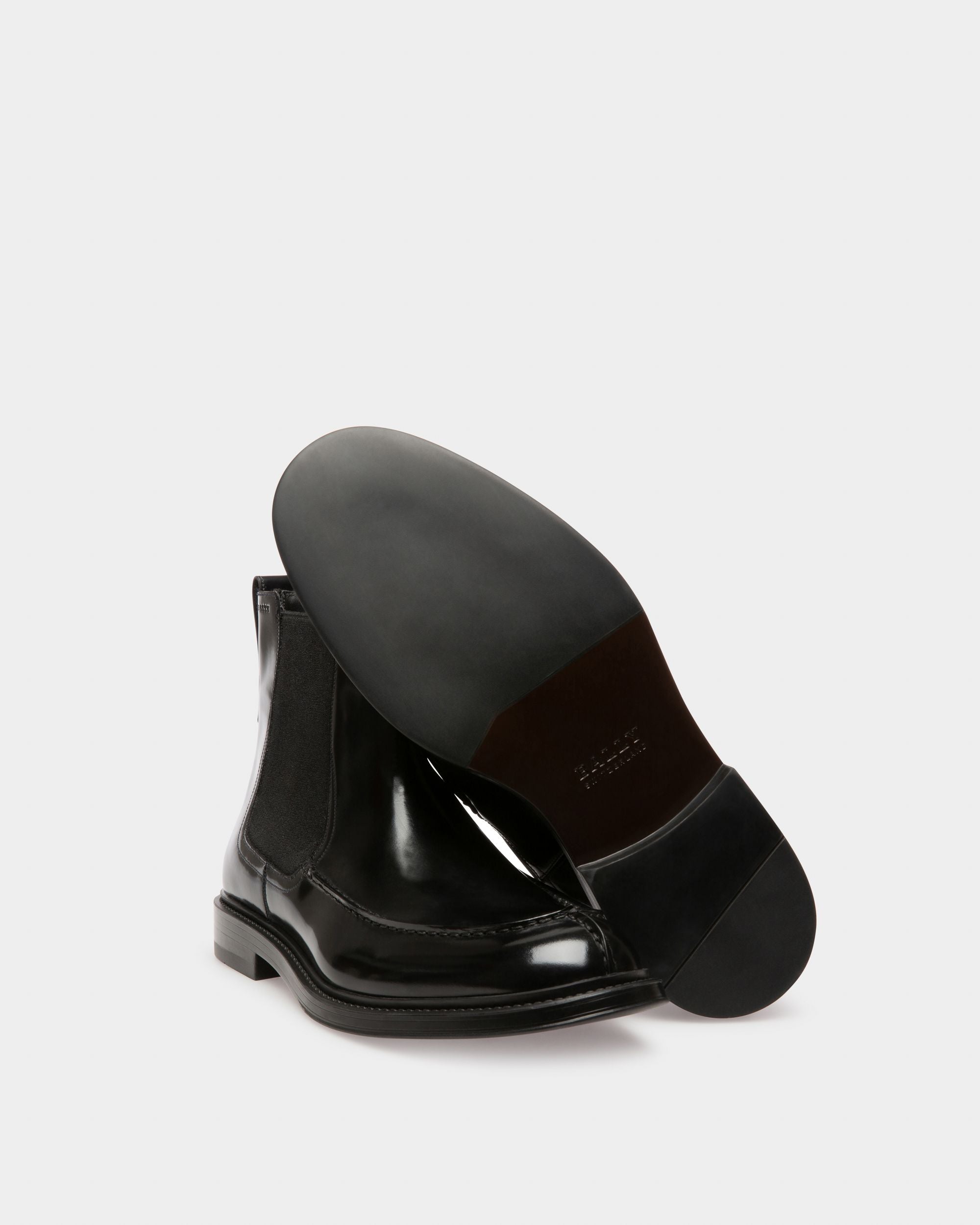 Nidro Leather Boots In Black - Men's - Bally - 03