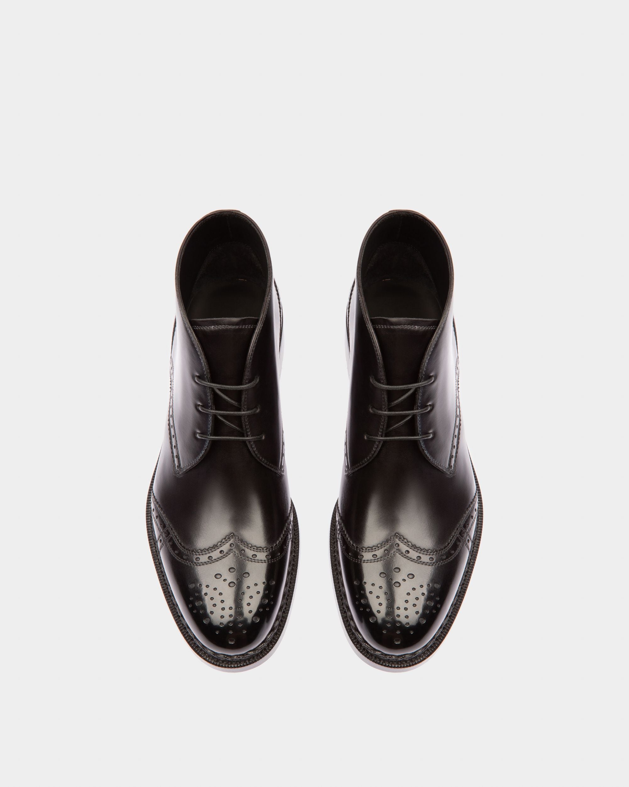 Oktavio Leather Boots In Black - Men's - Bally - 02