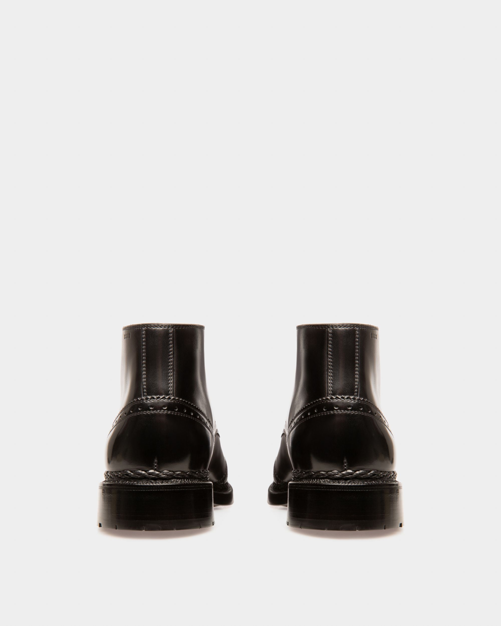 Oktavio Leather Boots In Black - Men's - Bally - 03