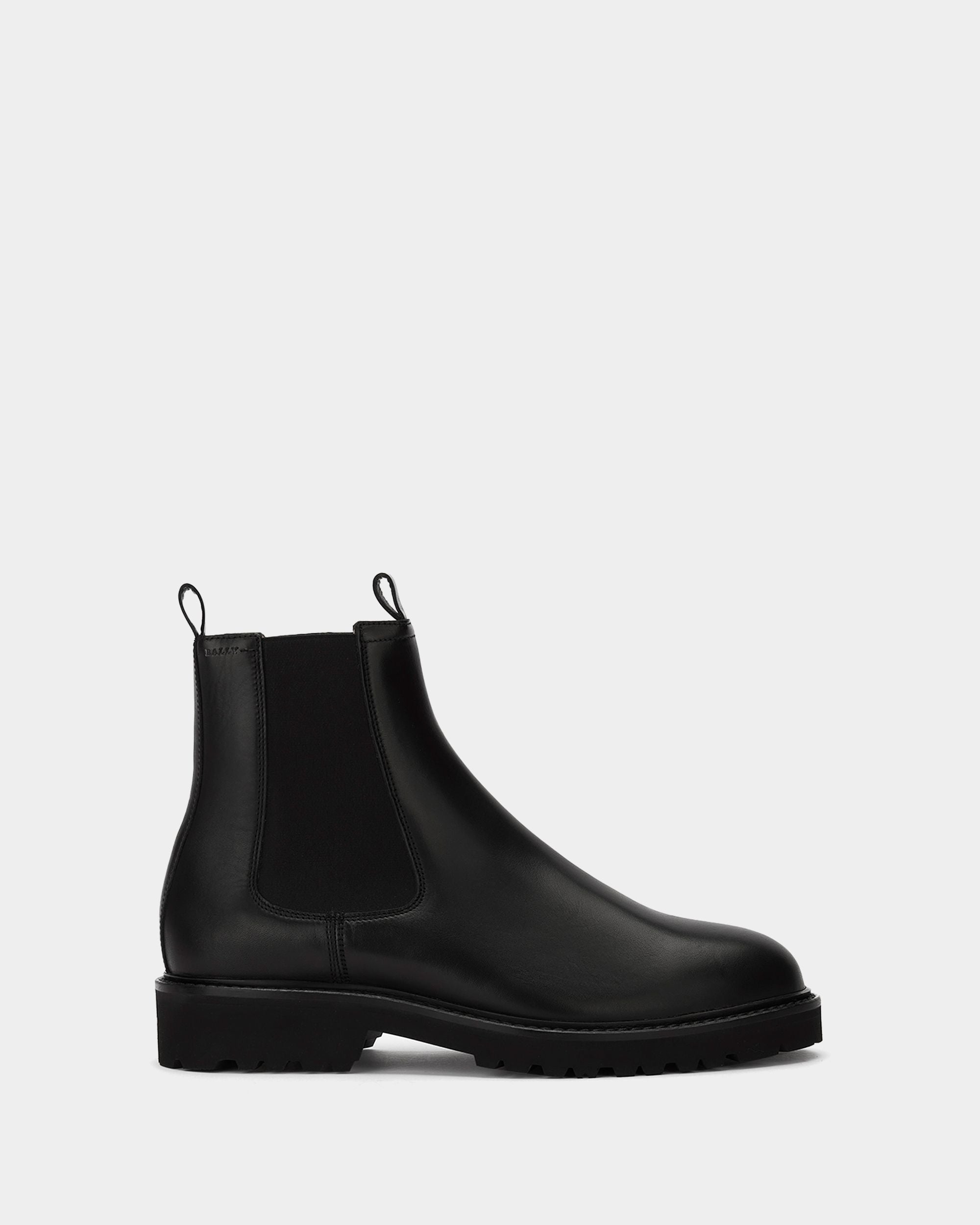 Bootie in Black Leather - Men's - Bally - 01