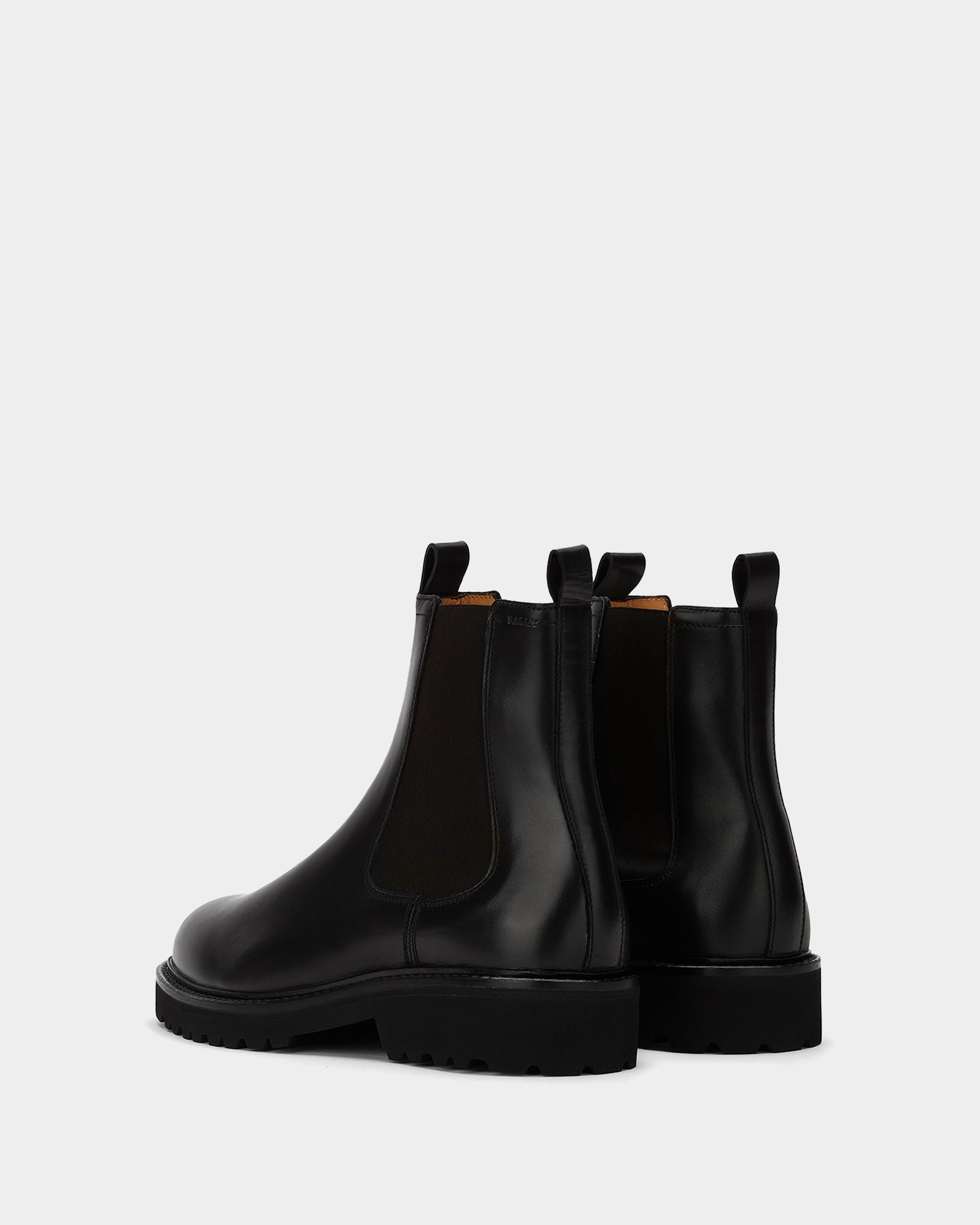 Bootie in Black Leather - Men's - Bally - 03