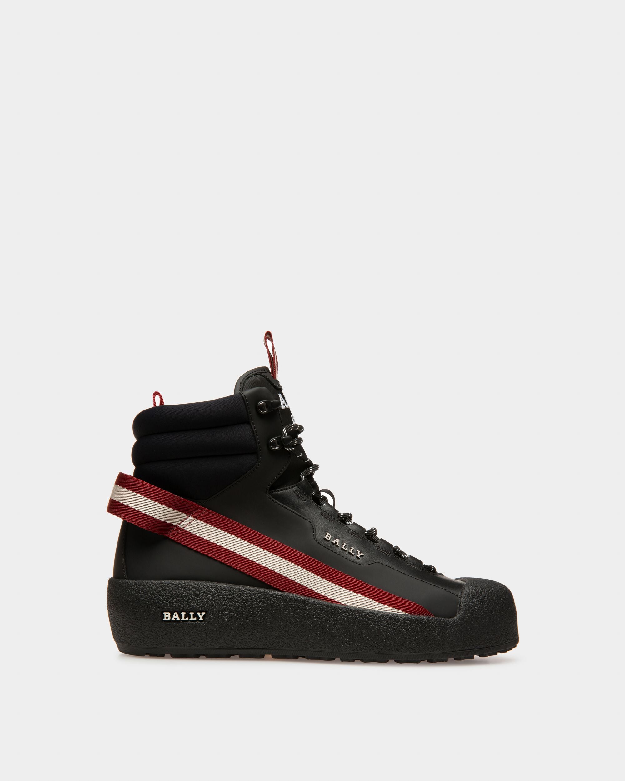 Clyde Leather Snow Boots In Black - Men's - Bally - 01