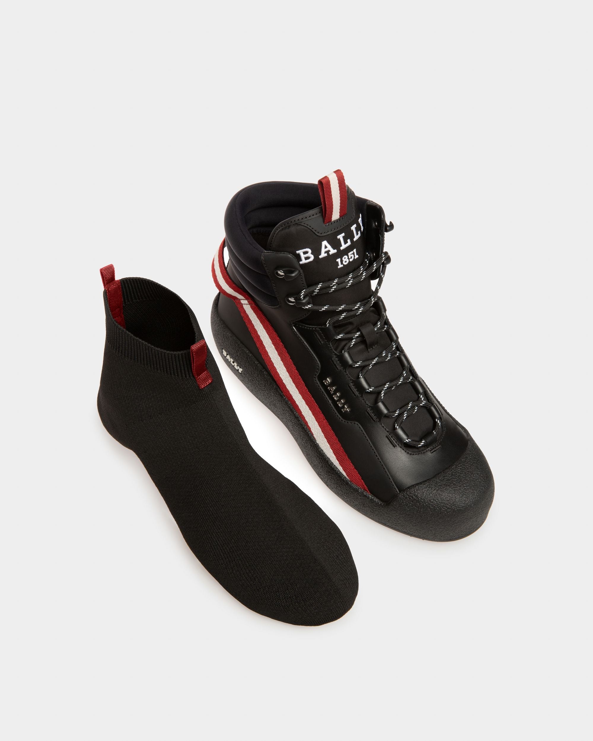 Clyde Leather Snow Boots In Black - Men's - Bally - 07