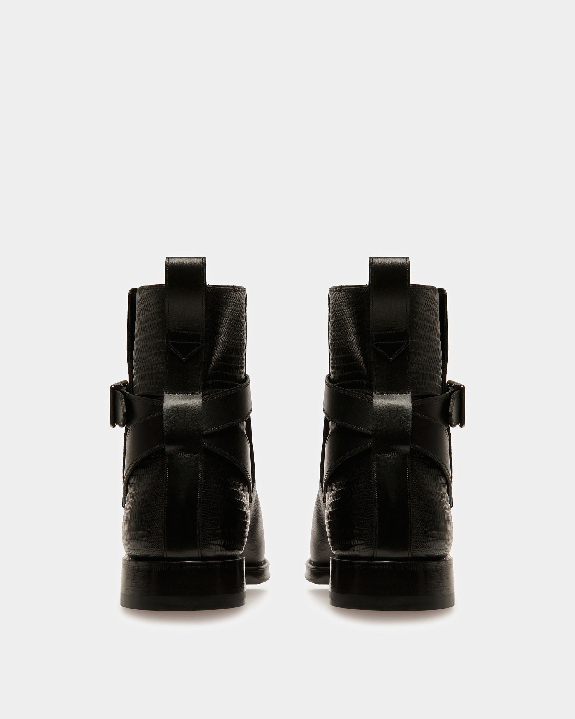 Scaviel Leather Boots In Black - Men's - Bally - 04