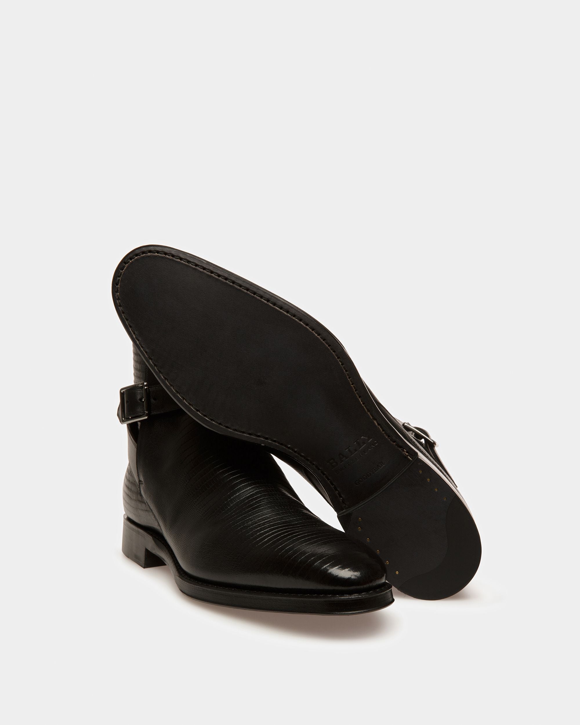Scaviel Leather Boots In Black - Men's - Bally - 05