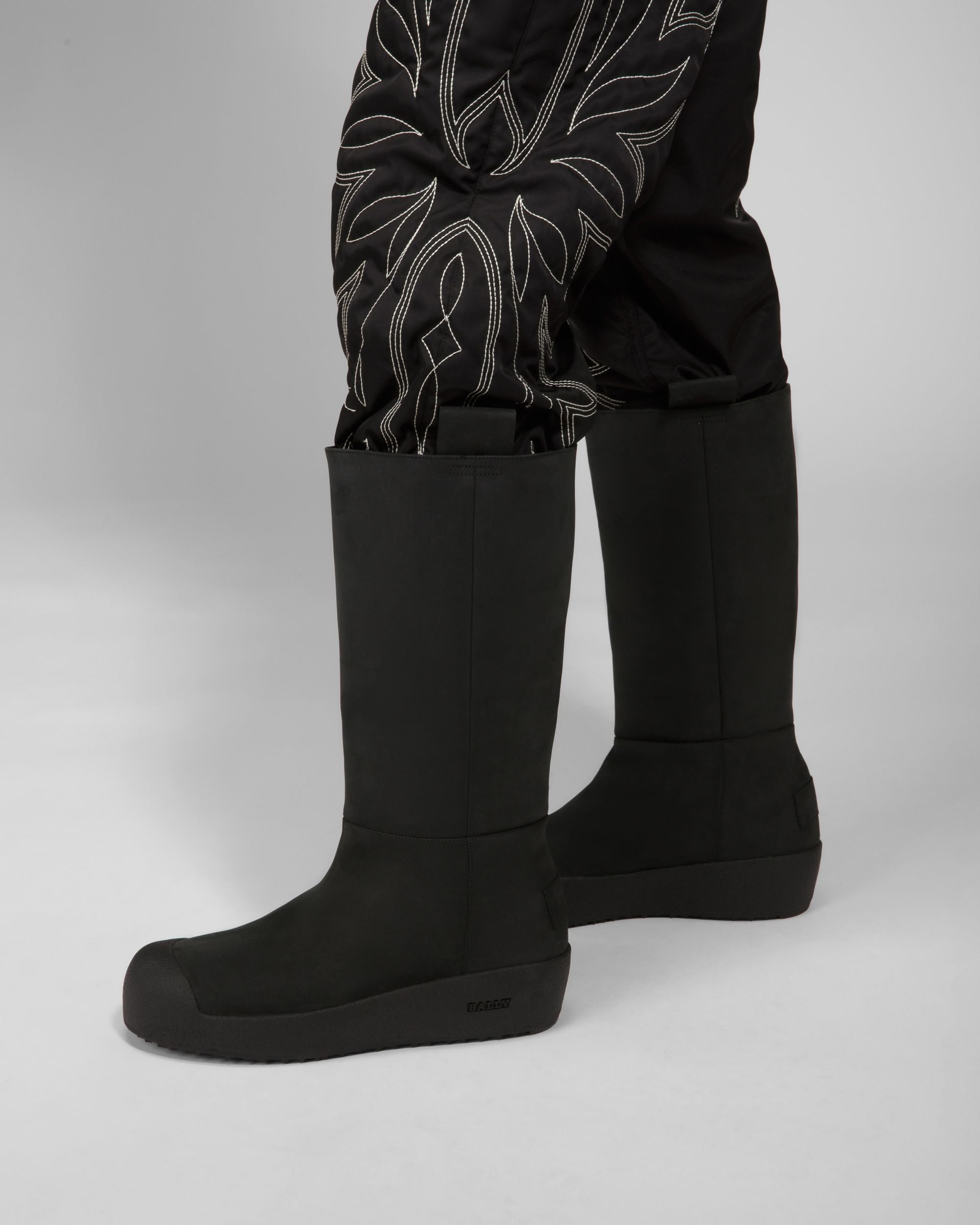 Jackson Leather Snow Boots In Black - Men's - Bally - 03