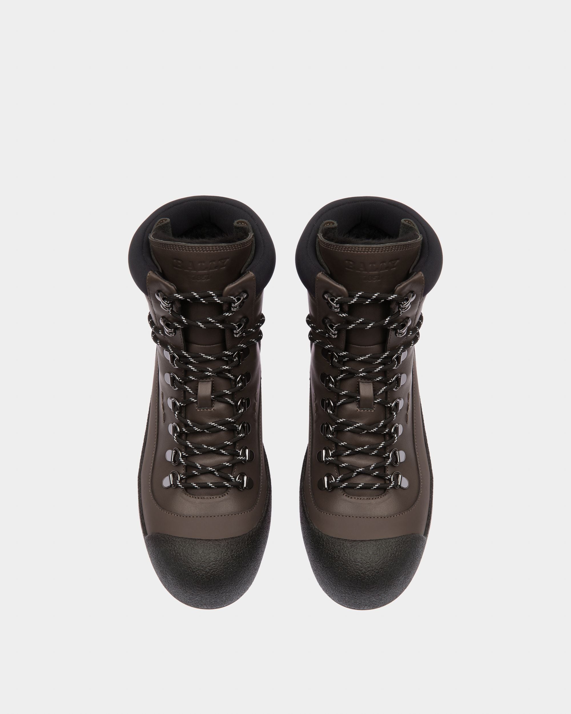 Cayden In Brown And Black Leather - Men's - Bally - 02