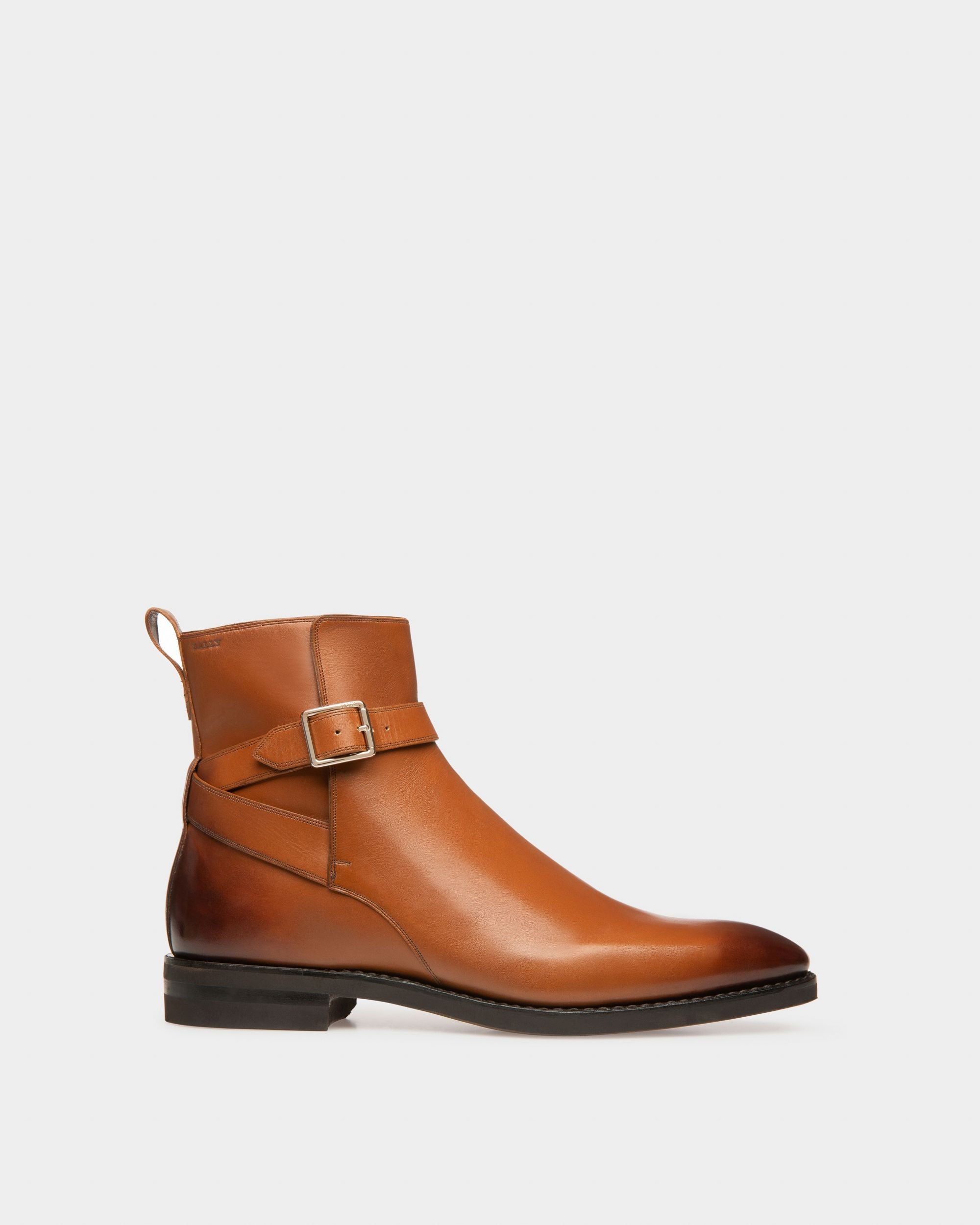 Scaviel Leather Boots In Brown - Men's - Bally - 01