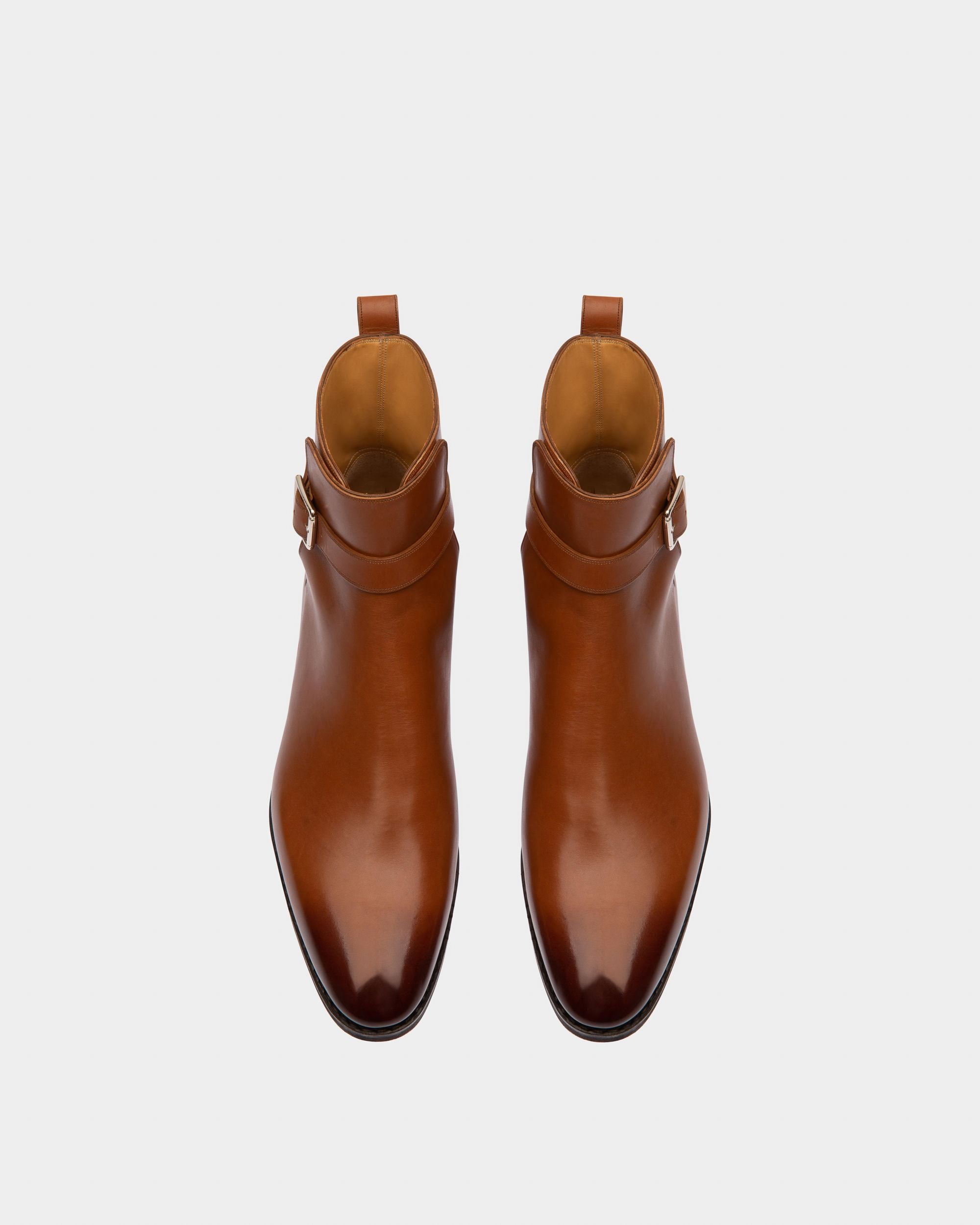 Scaviel Leather Boots In Brown - Men's - Bally - 02