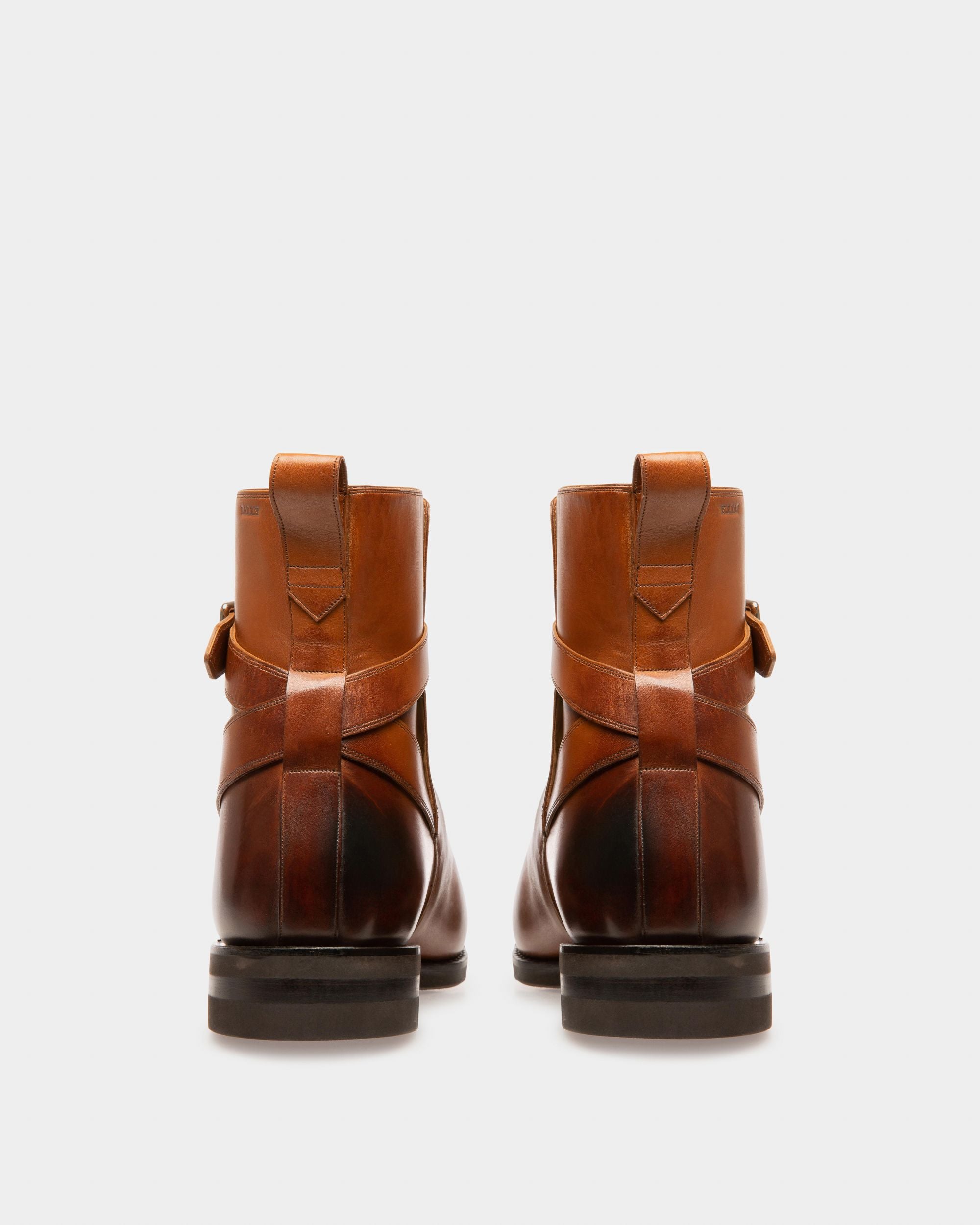 Scaviel Leather Boots In Brown - Men's - Bally - 04