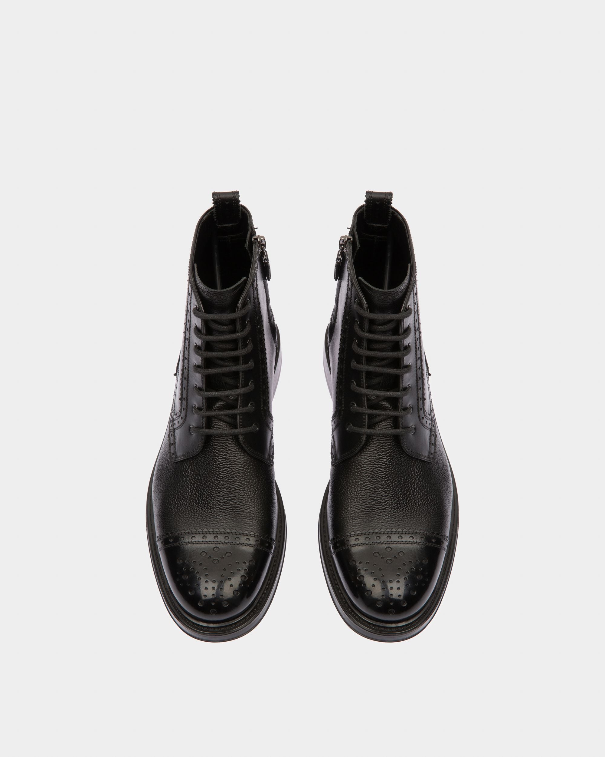 Nicoldon Leather Boots In Black - Men's - Bally - 02