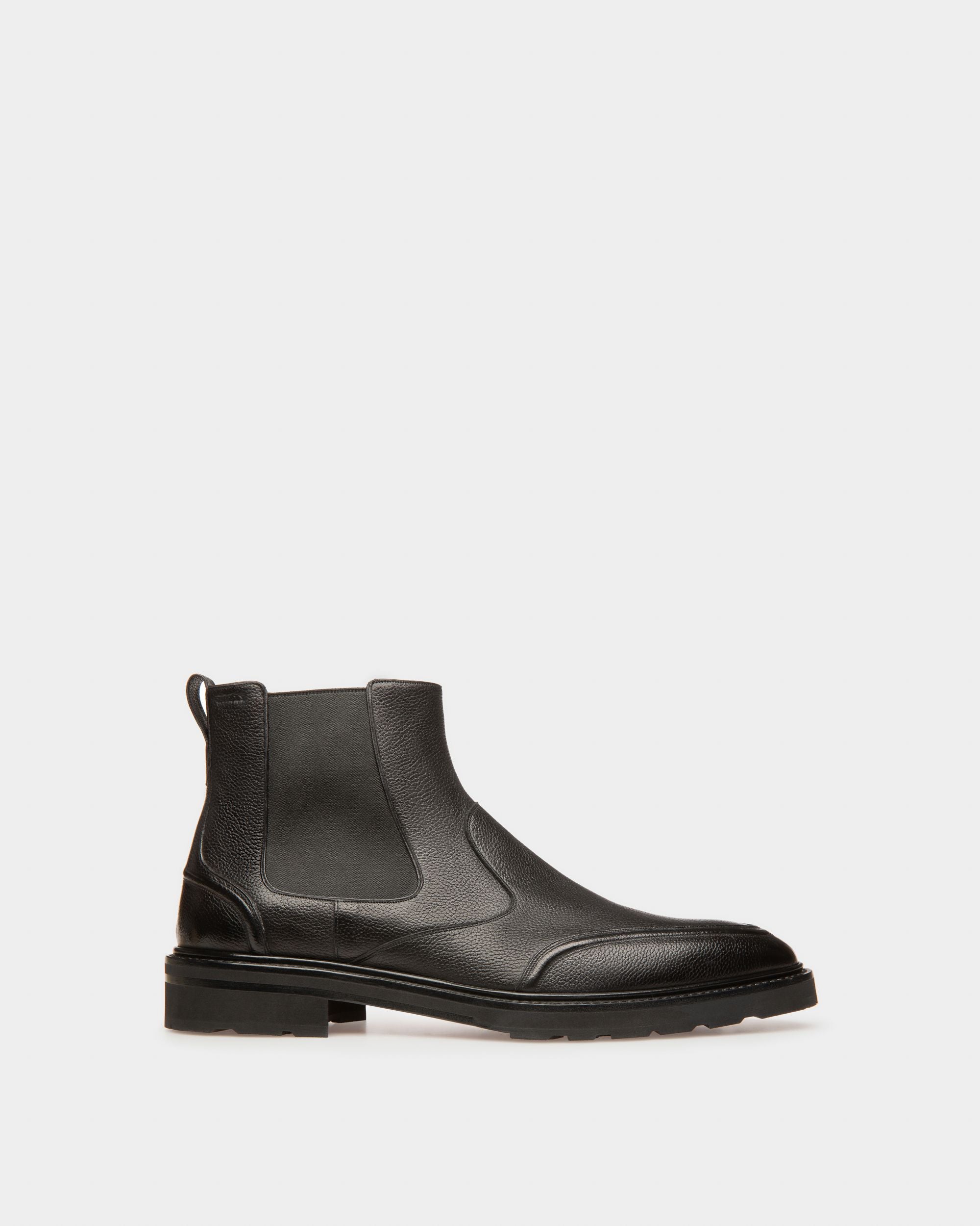Mildor Leather Boots In Black - Men's - Bally - 01