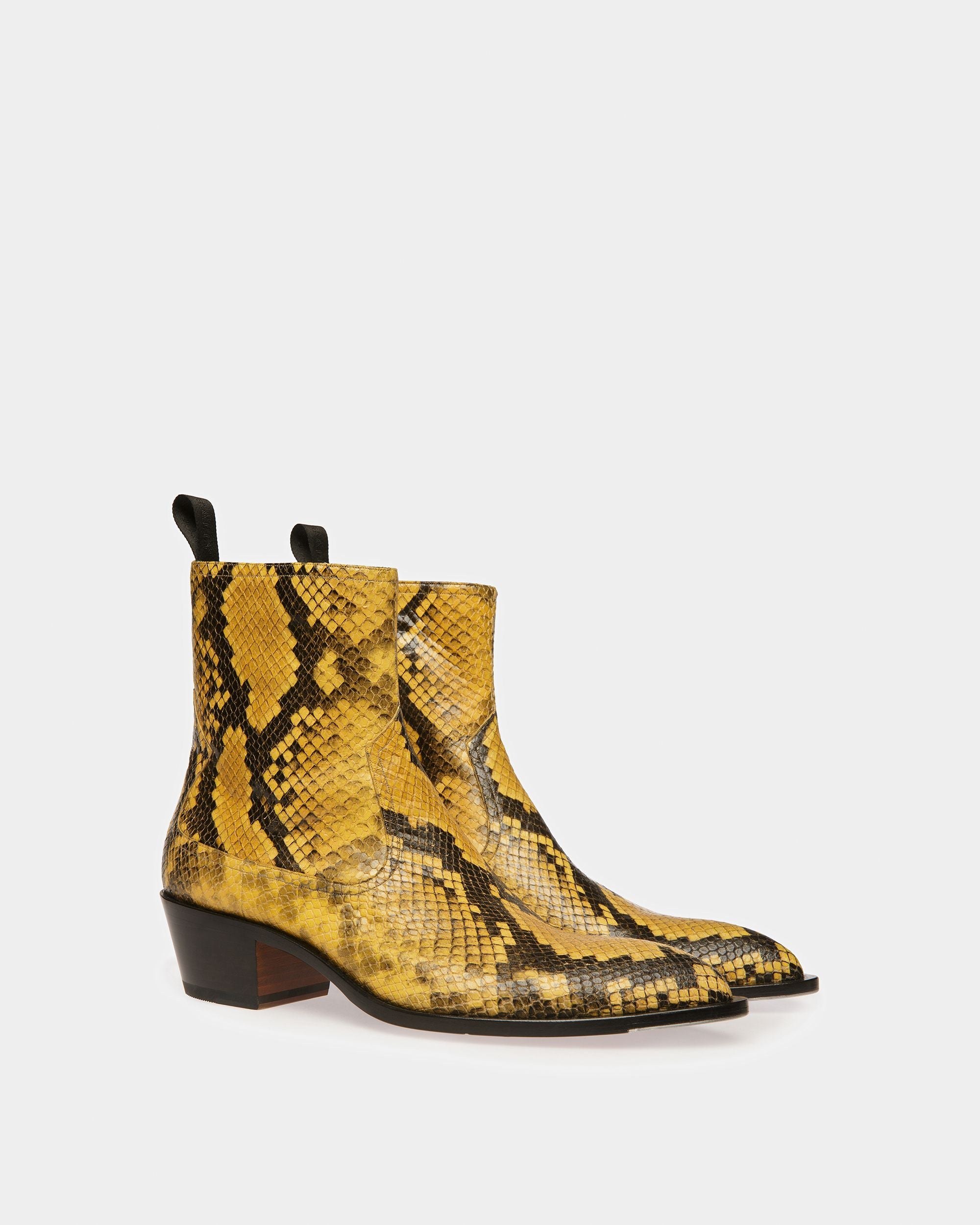 Gaiman Booties In Python Print - Men's - Bally - 03