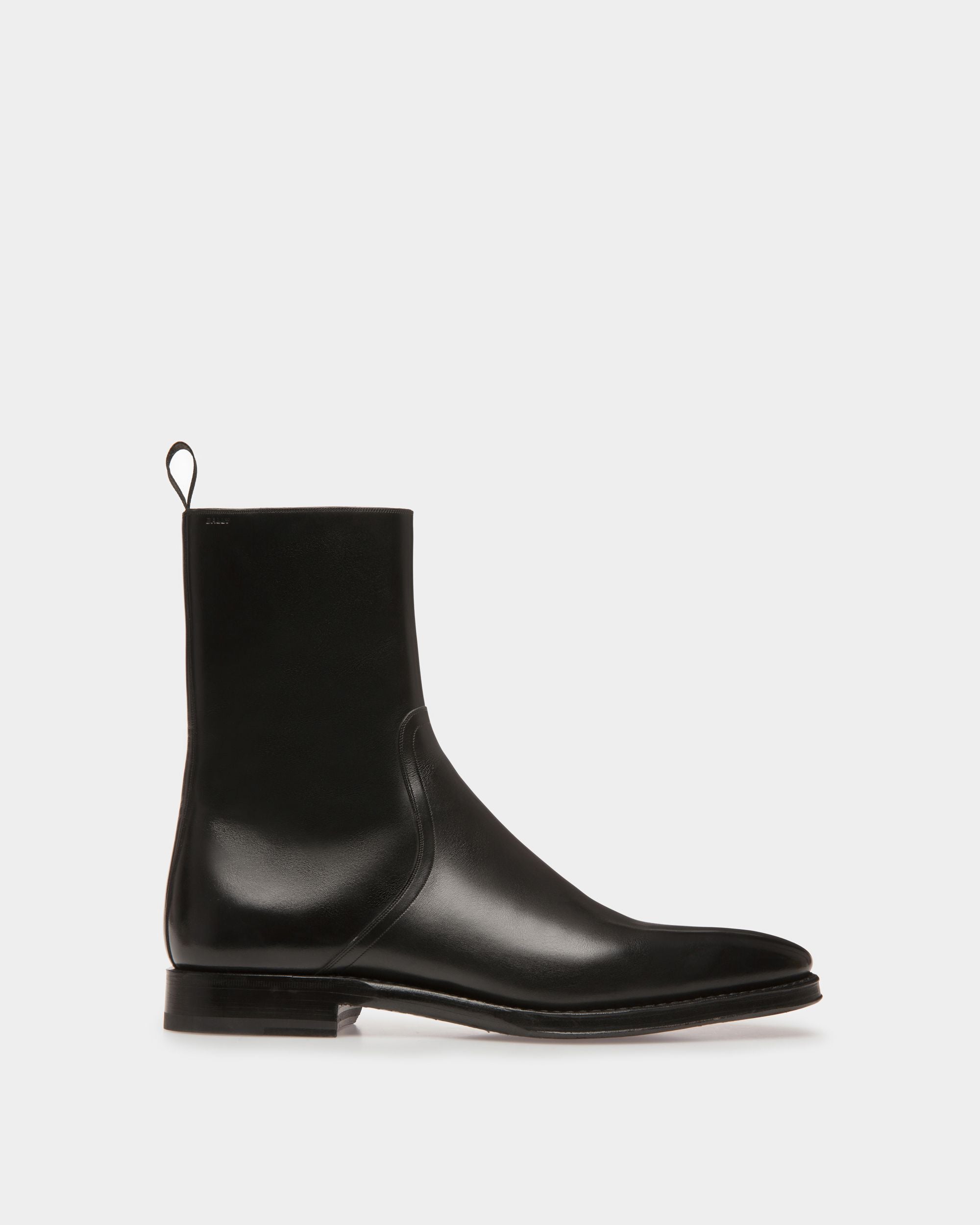 Scribe Booties In Black Leather - Men's - Bally - 01