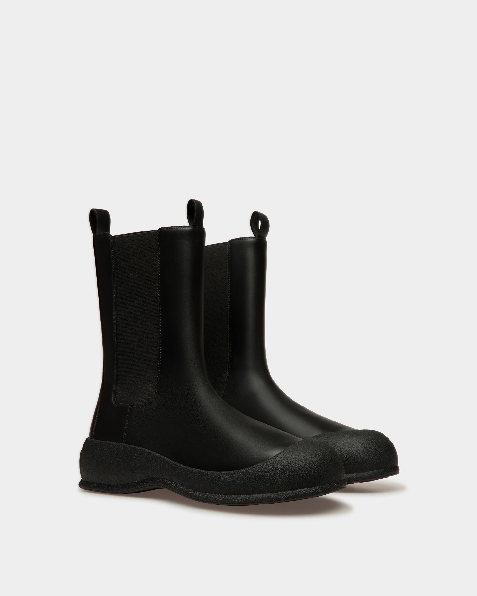Frei Snow Boots In Black Leather - Men's - Bally - 02