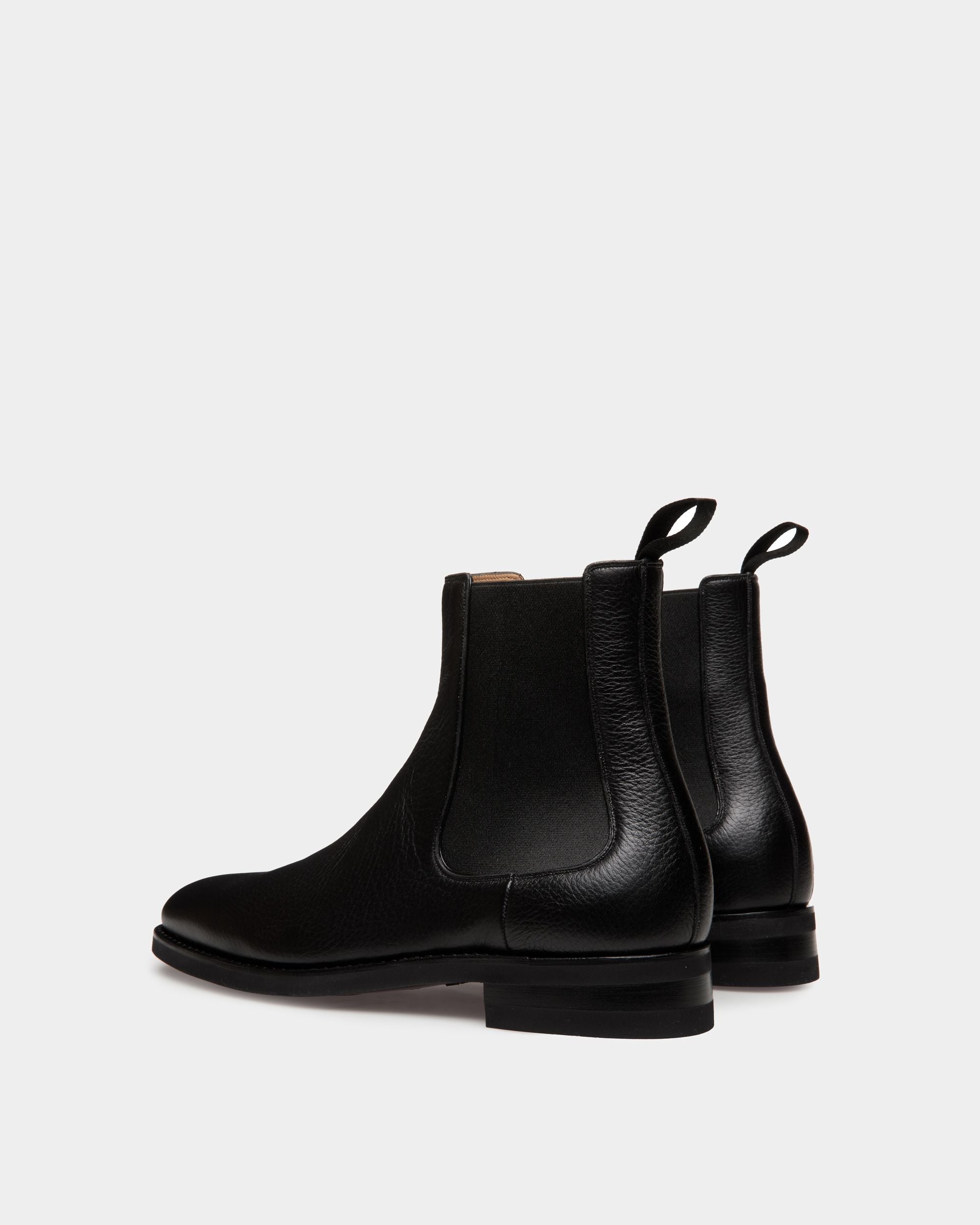 Scribe Un Bootie in Black Deer Leather - Men's - Bally - 03