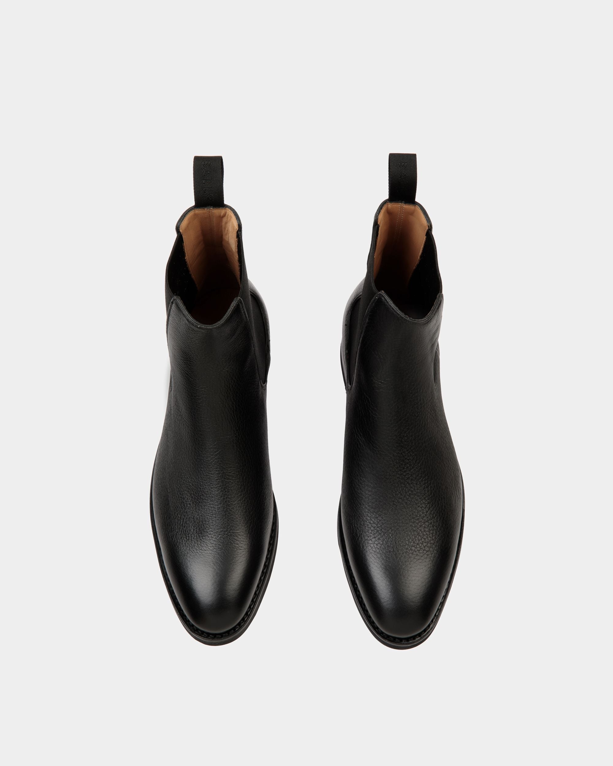 Scribe Un Bootie in Black Deer Leather - Men's - Bally - 04