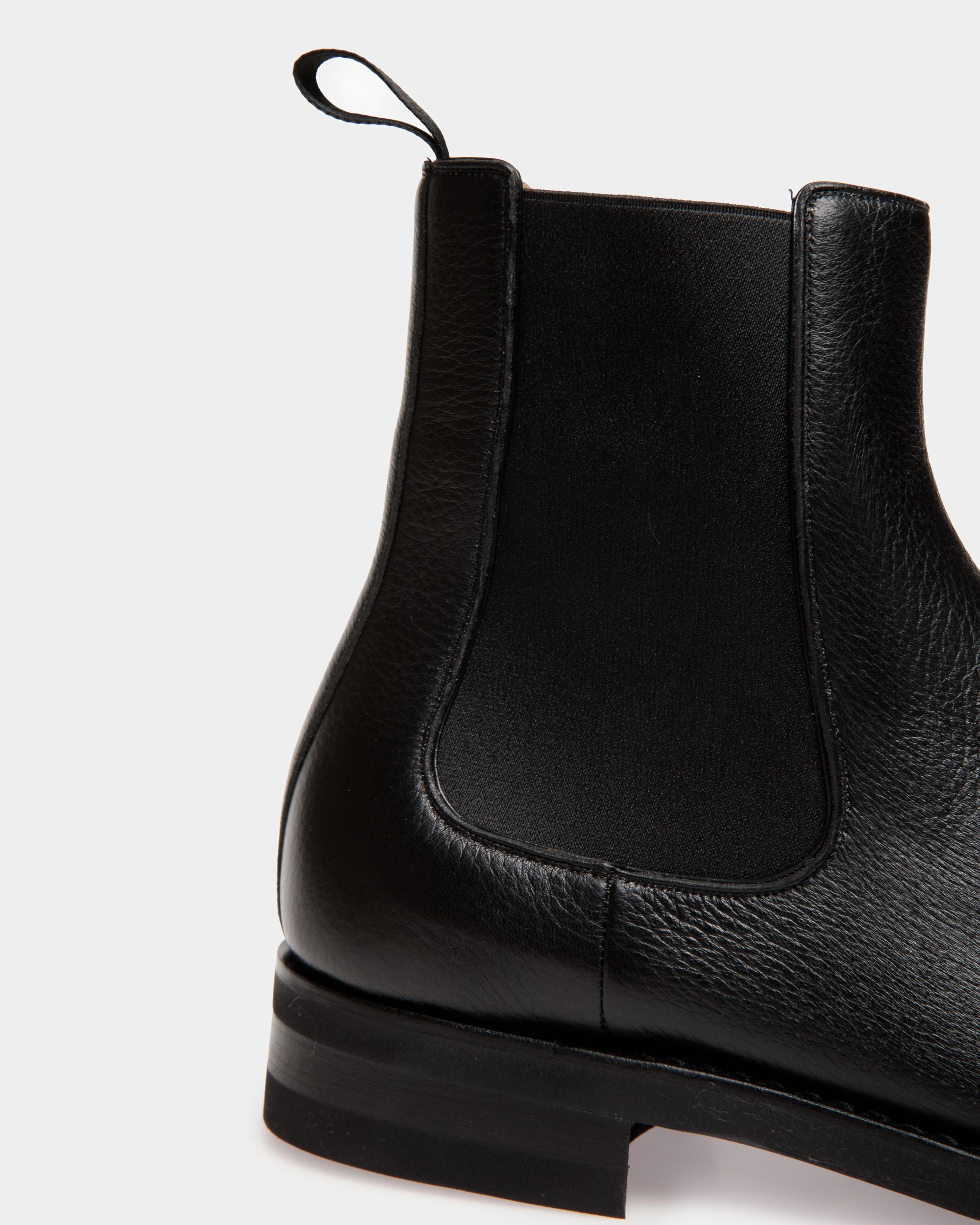 Scribe Un Bootie in Black Deer Leather - Men's - Bally - 05