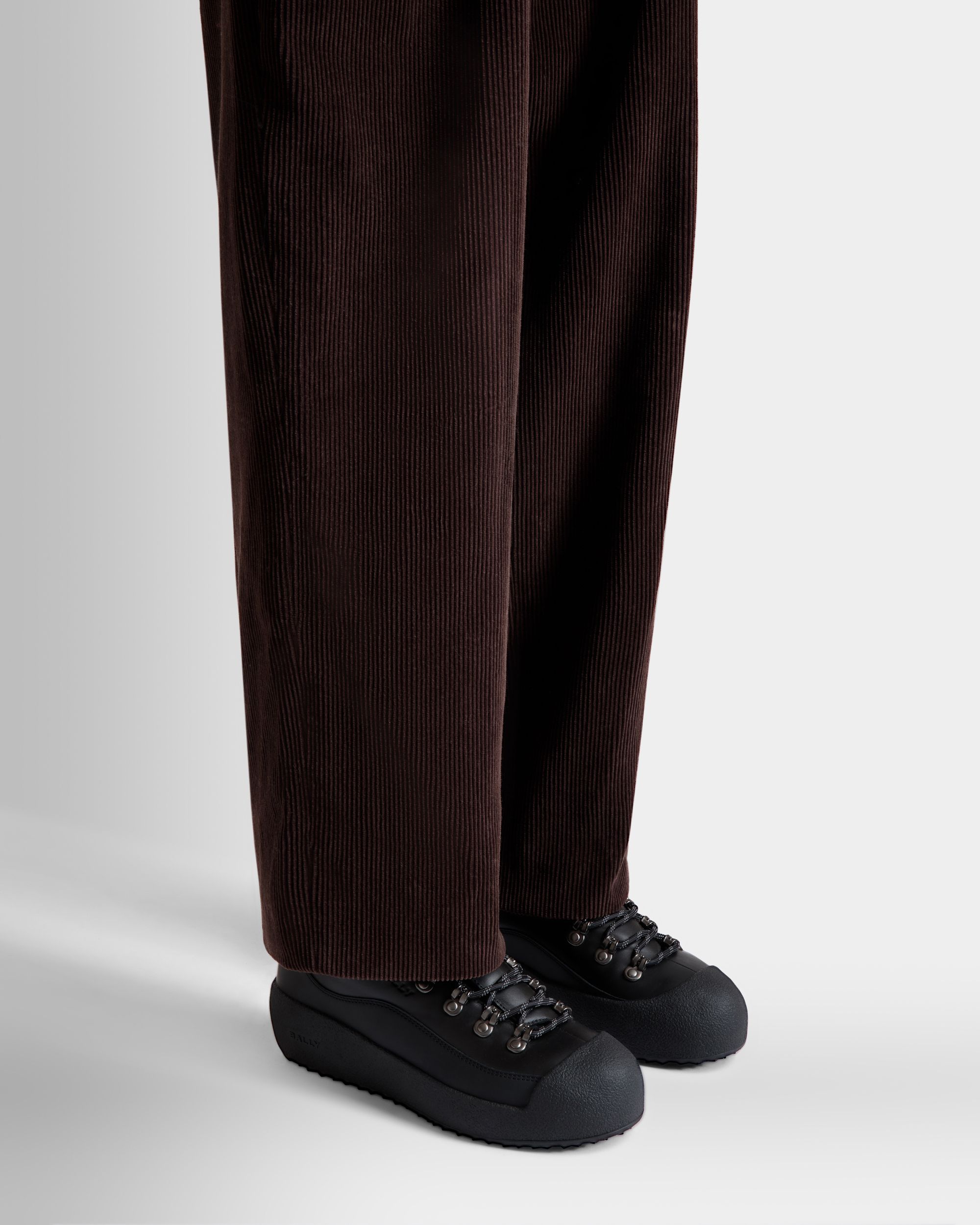 Winter Capsule Bootie in Black Leather - Men's - Bally - 02