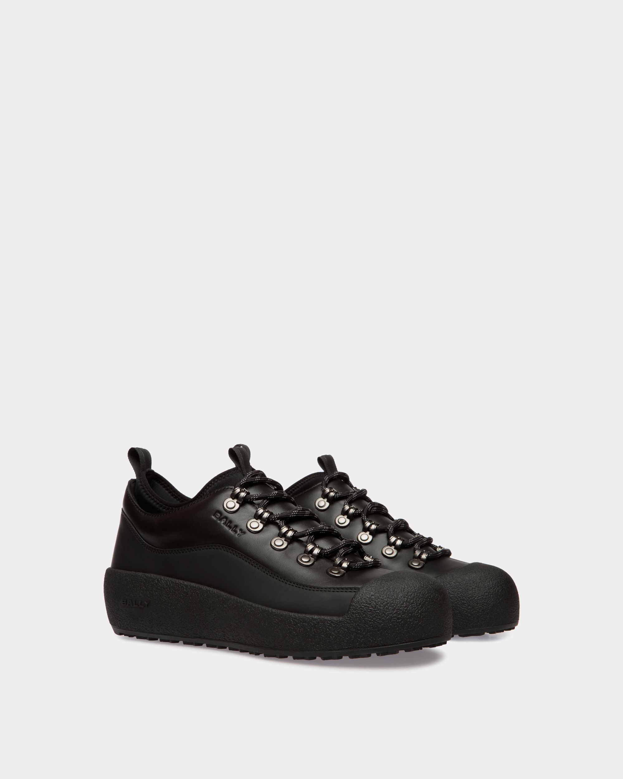Winter Capsule Bootie in Black Leather - Men's - Bally - 03