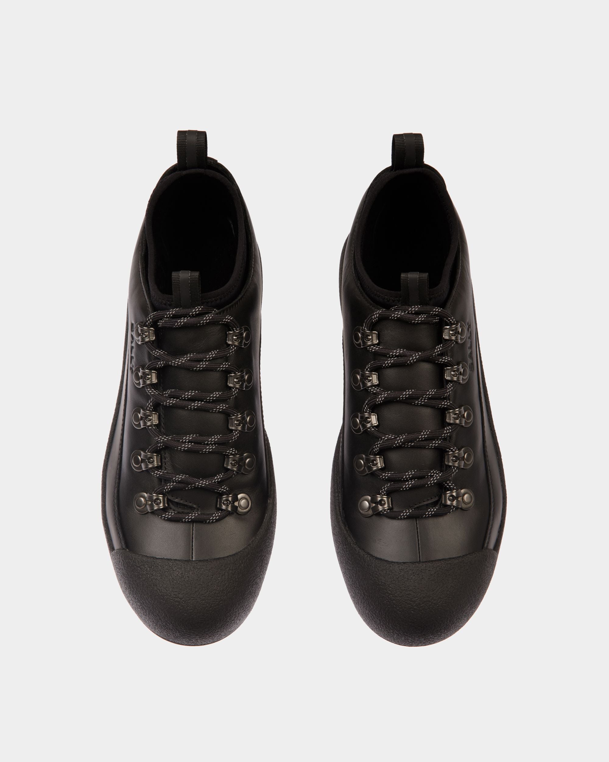 Winter Capsule Bootie in Black Leather - Men's - Bally - 05