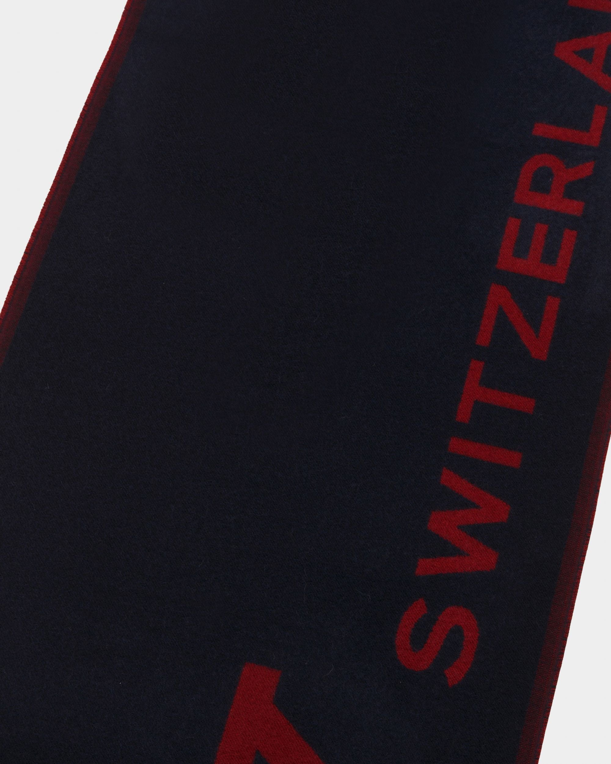 Wool Scarf In Navy - Men's - Bally - 02