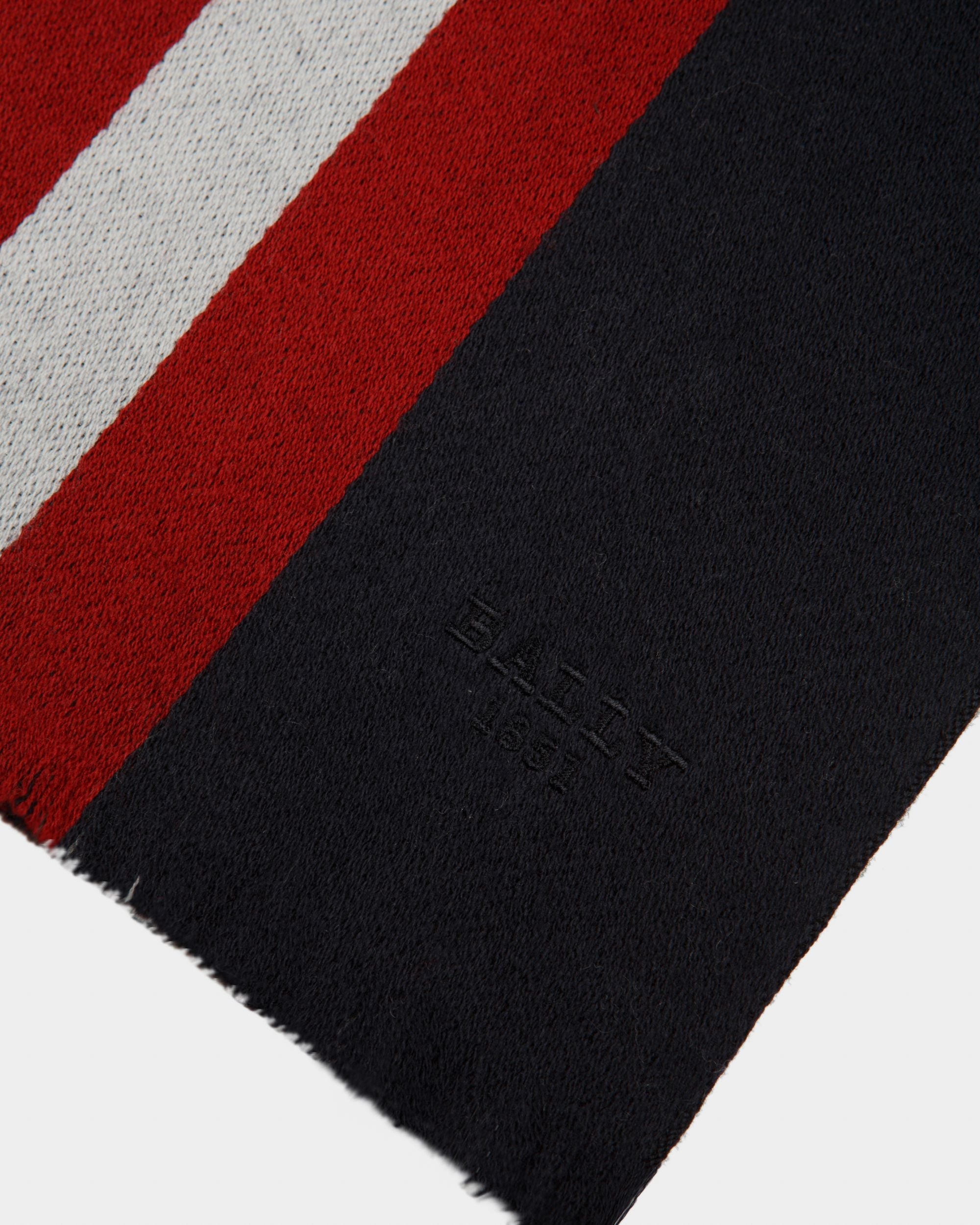 Bally Stripe Chevron Scarf - Men's - Bally - 02
