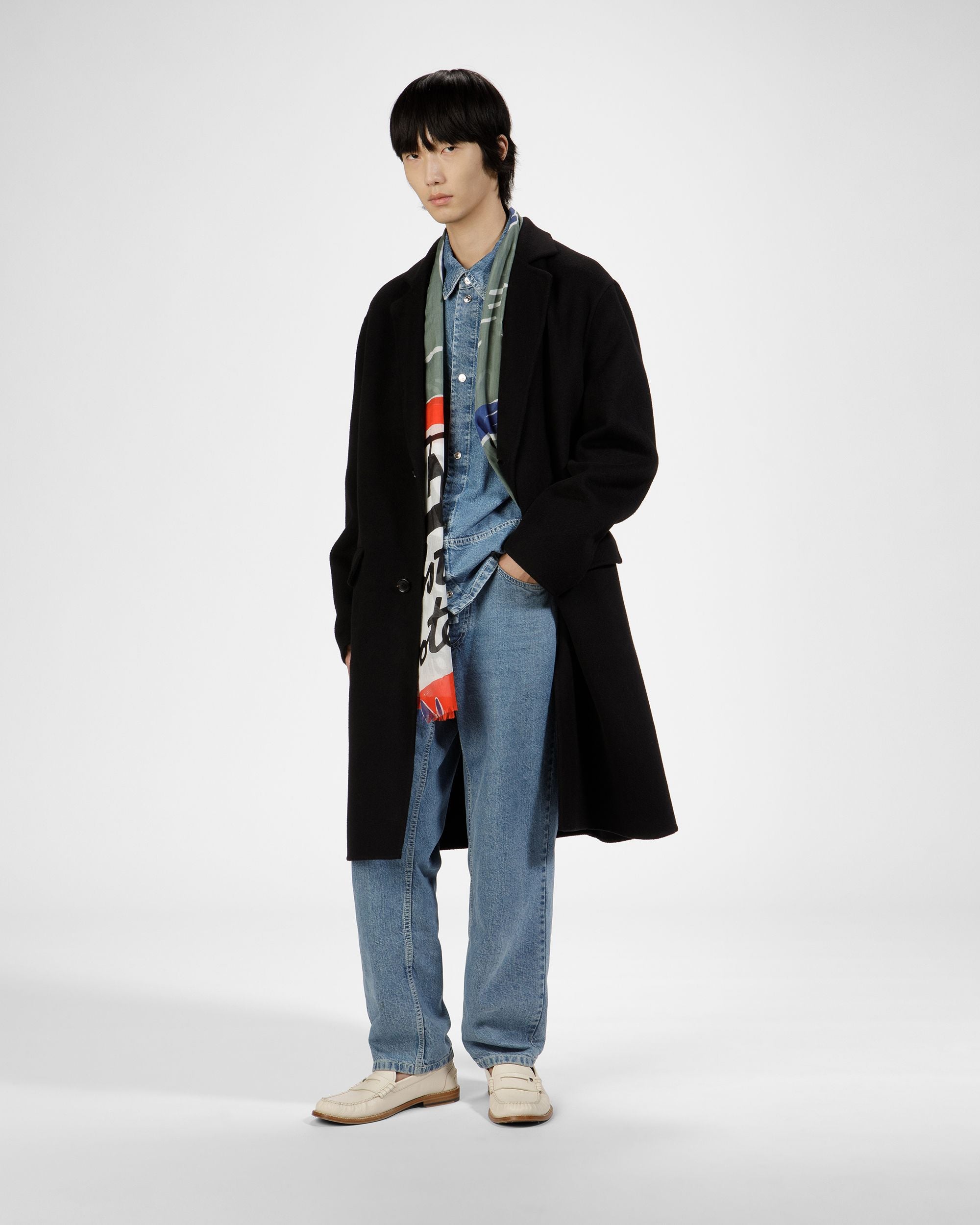 Scarf In Sage - Men's - Bally - 02