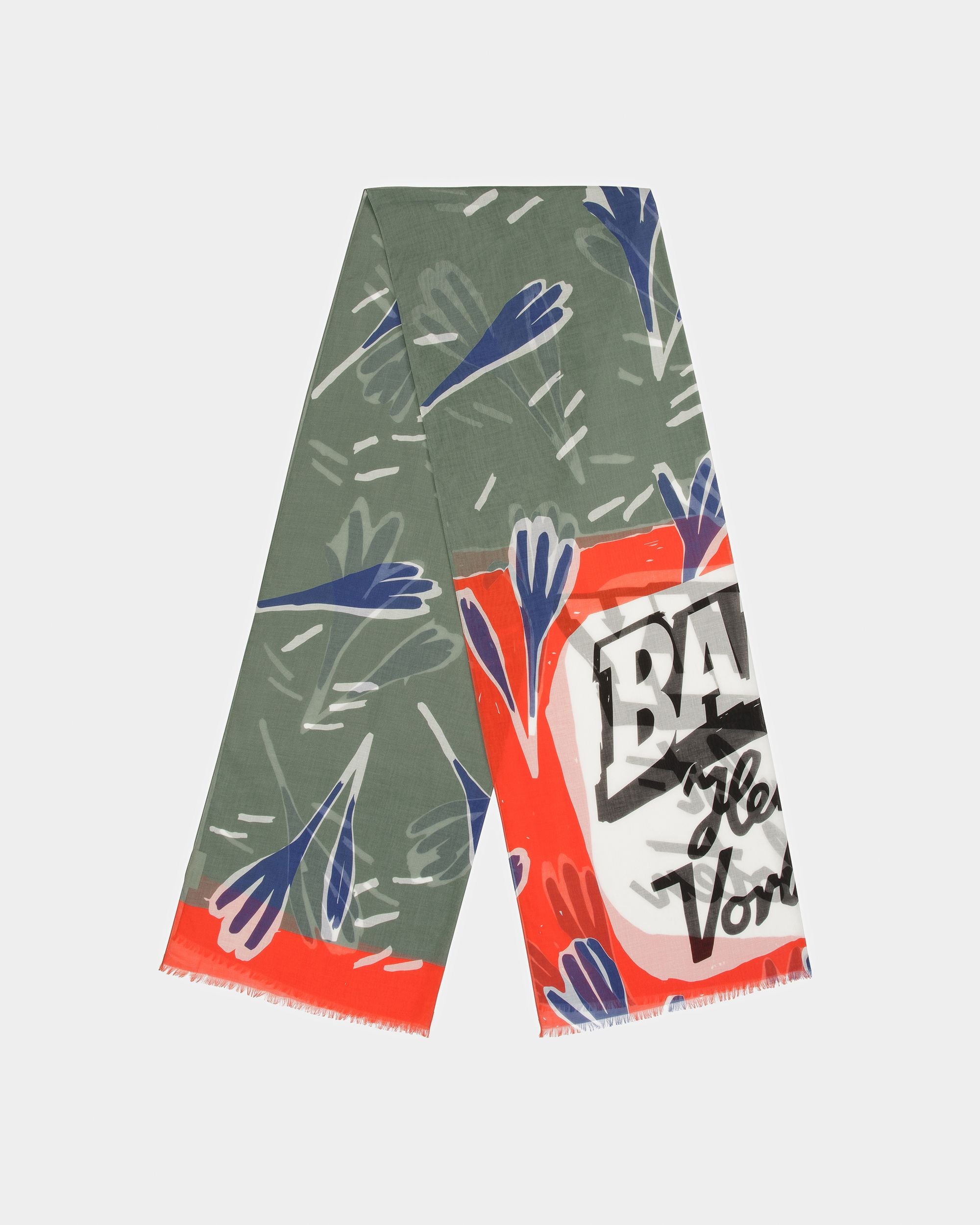 Scarf In Sage - Men's - Bally - 04