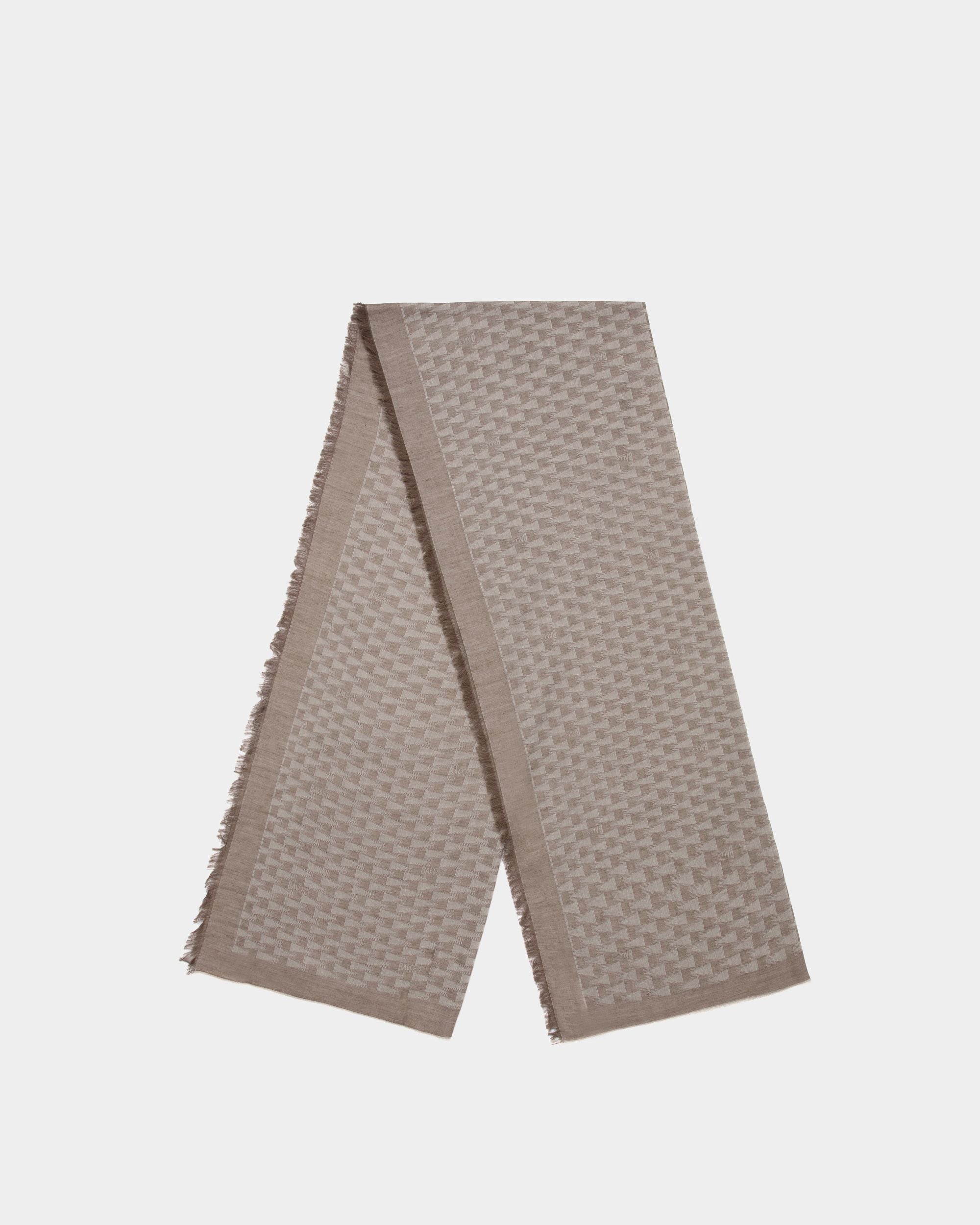 Beige Pennant Scarf - Men's - Bally - 01