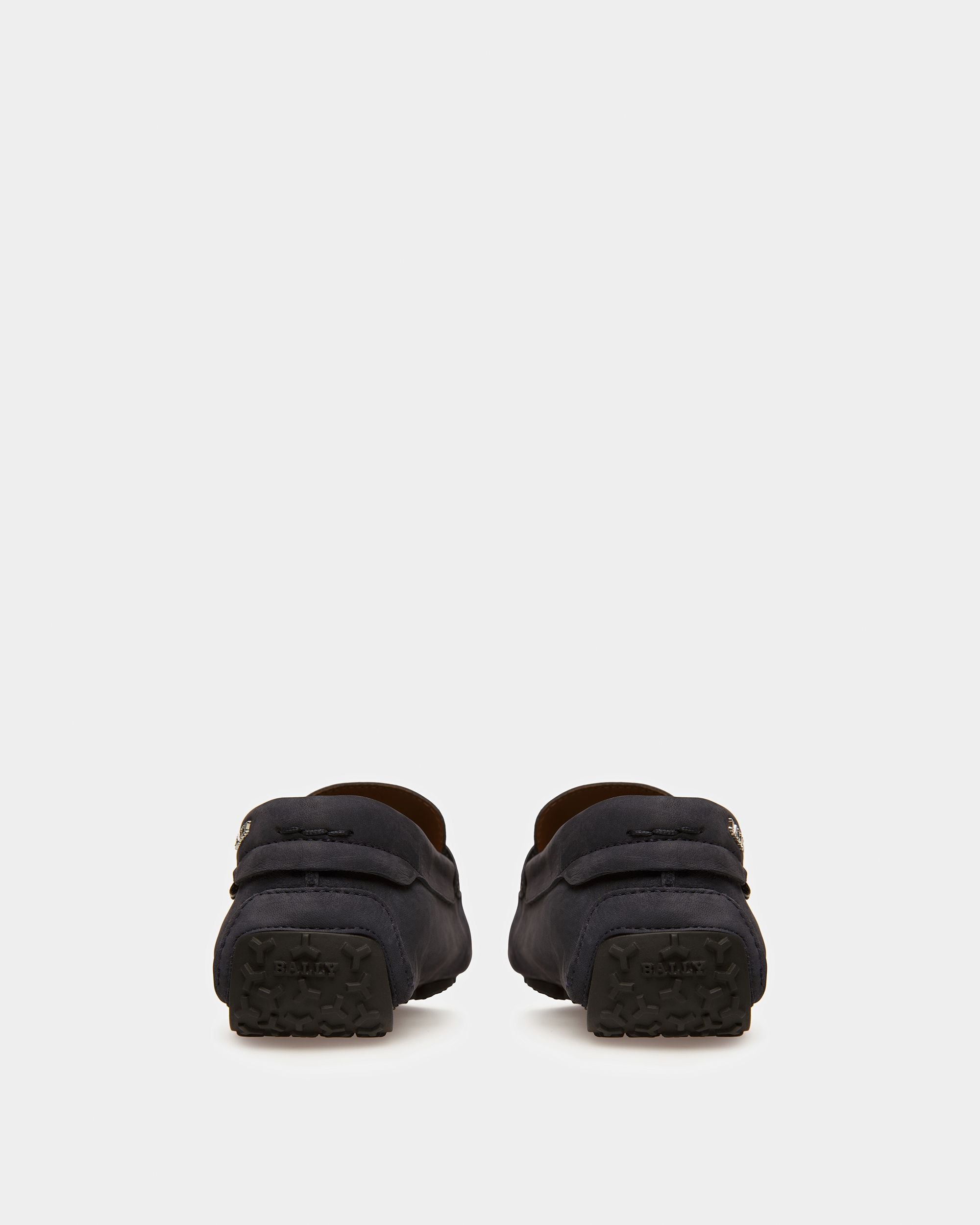 Pier Leather Drivers In Midnight - Men's - Bally - 03