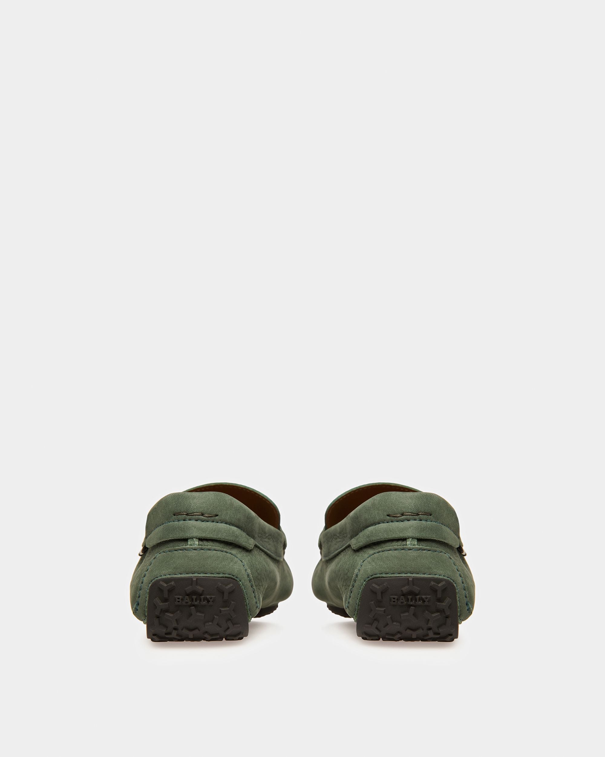 Pier Leather Drivers In Sage - Men's - Bally - 04