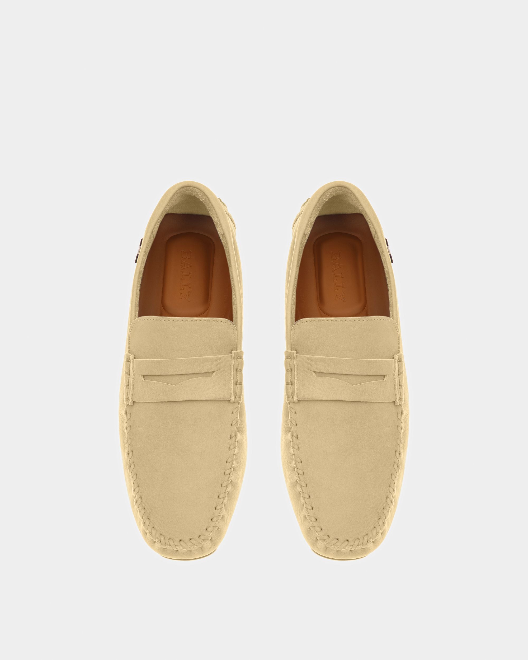 Pier Leather Drivers In Fossil - Men's - Bally - 02