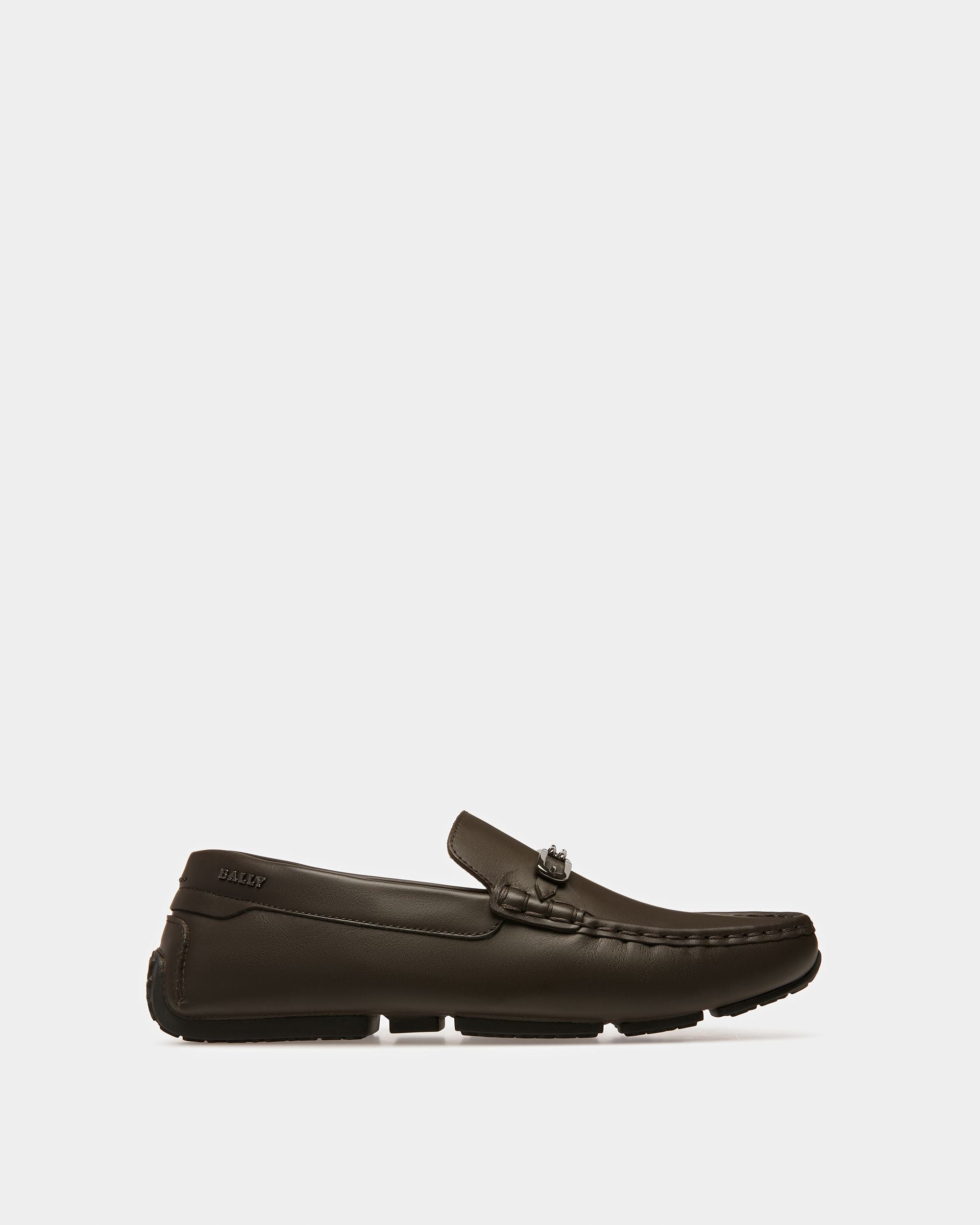 Pinter Leather Drivers In Brown - Men's - Bally - 01
