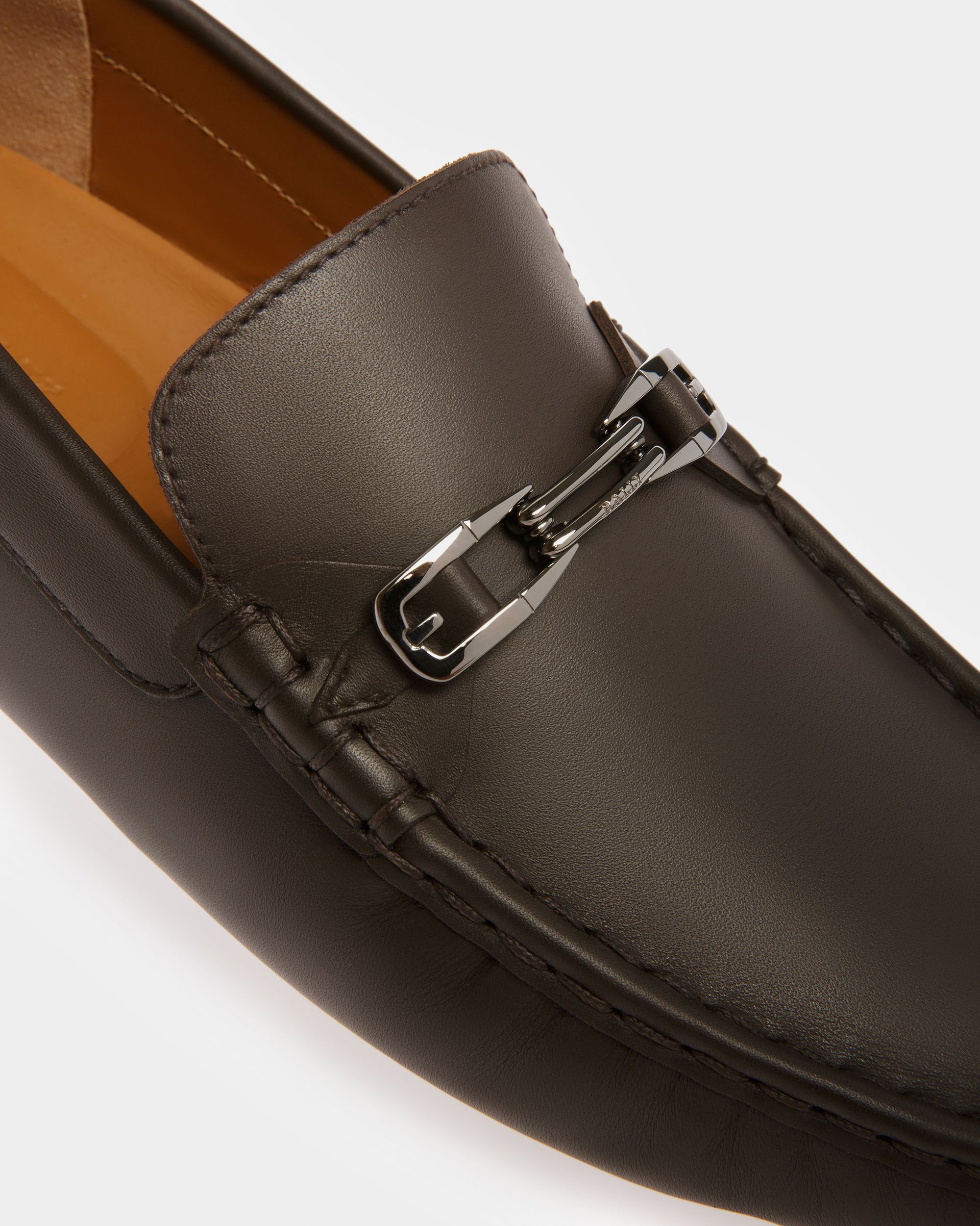 Pinter Leather Drivers In Brown - Men's - Bally - 06