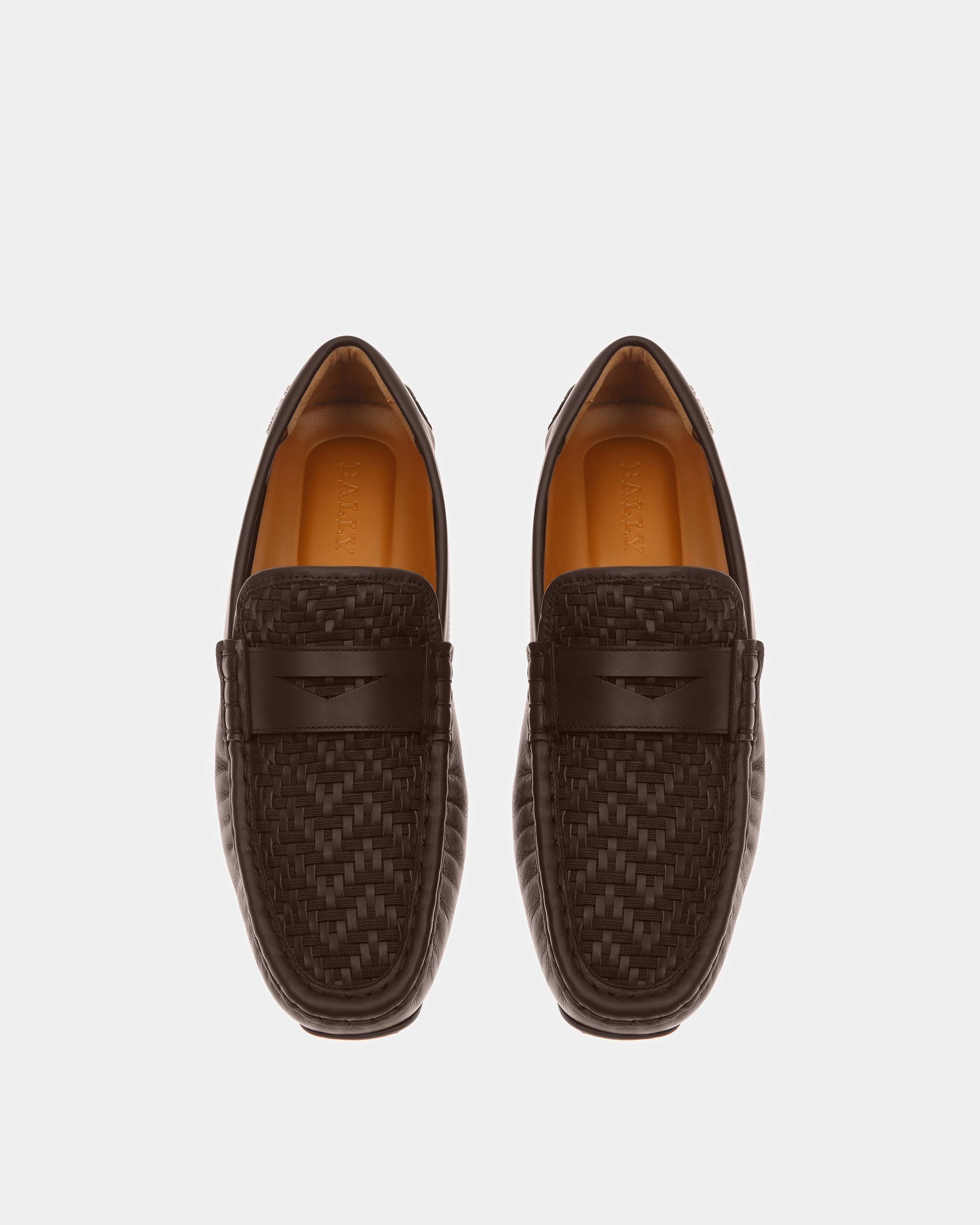 Pilos Leather Drivers In Brown - Men's - Bally - 02