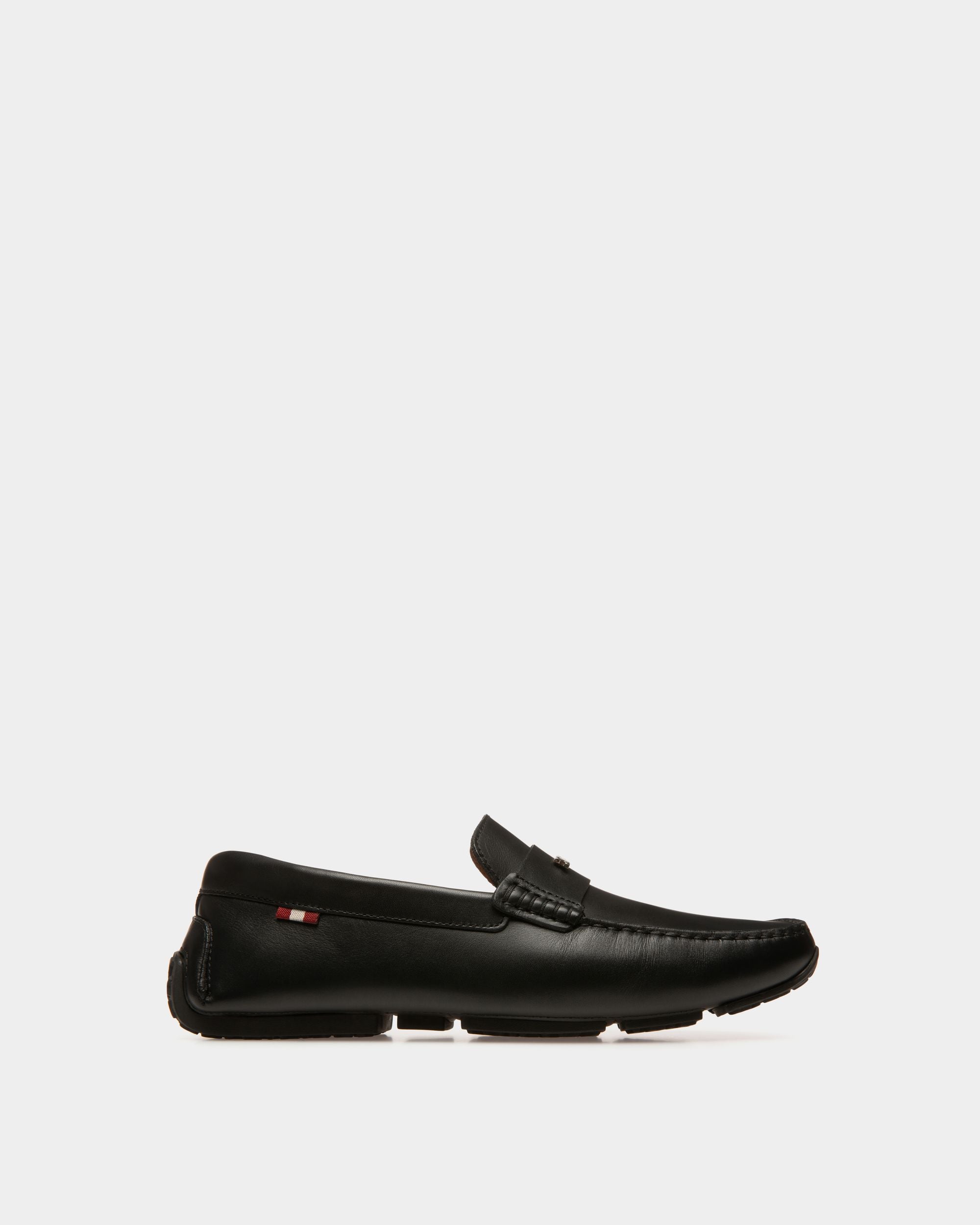 Palsy Leather Drivers In Black - Men's - Bally - 01