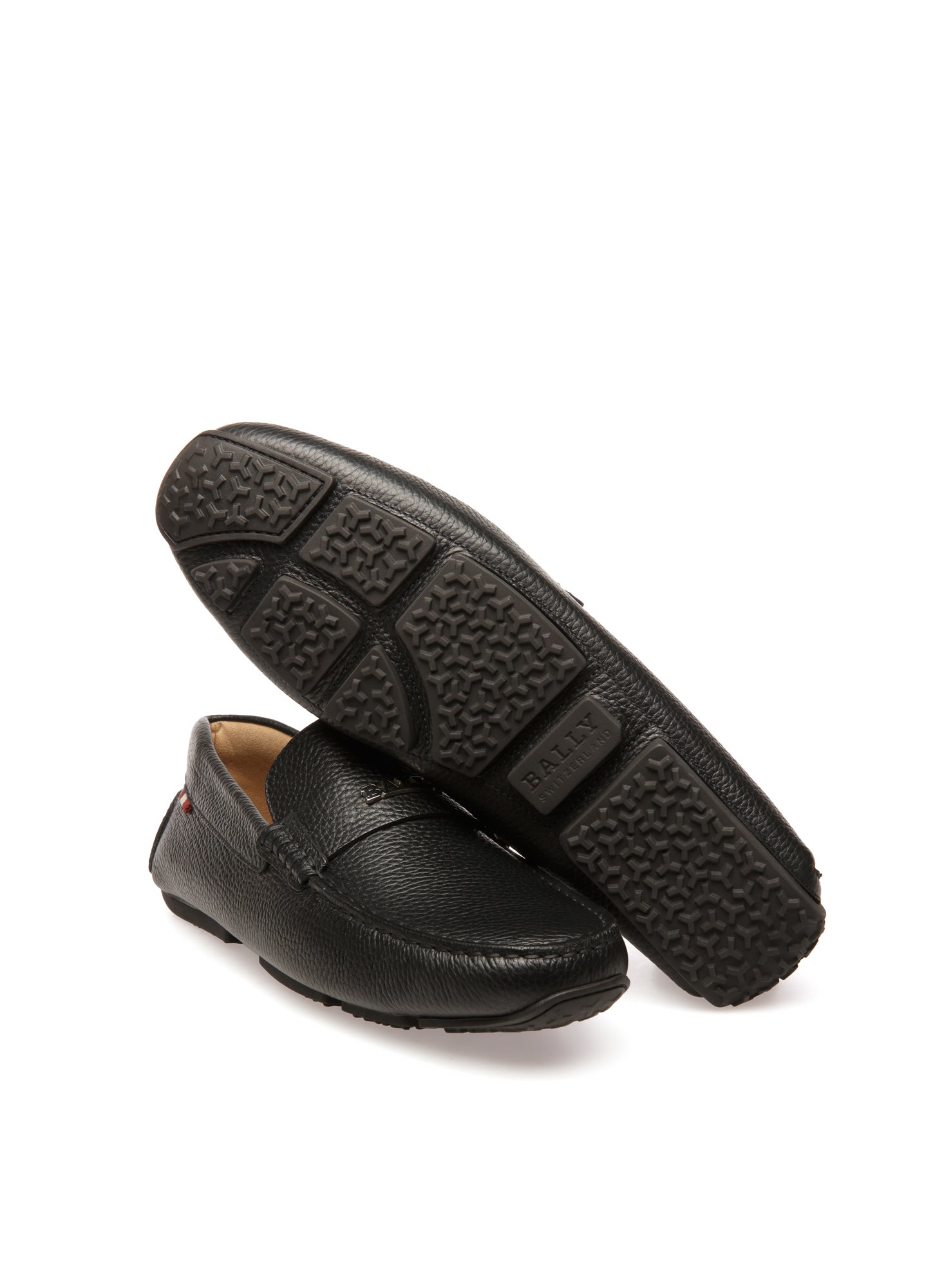 Palsy Leather Drivers In Black - Men's - Bally - 03