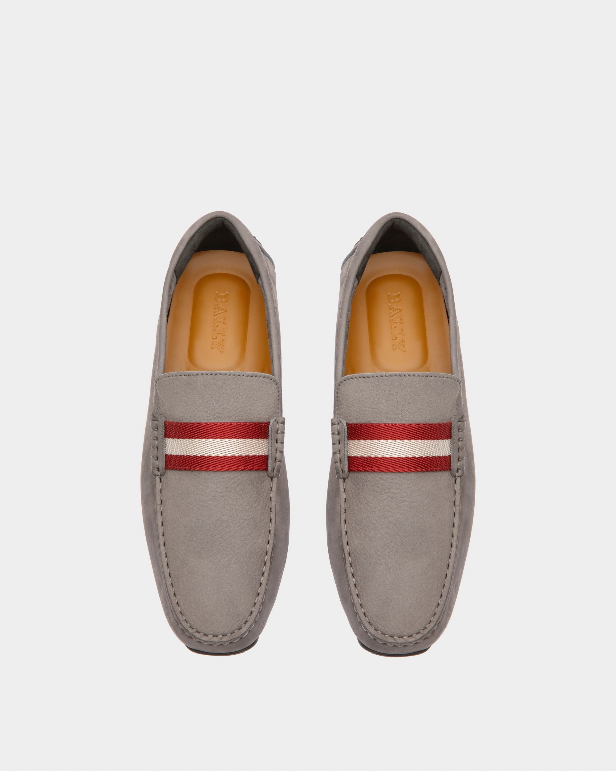 Pearce Leather Drivers In Grey - Men's - Bally - 02