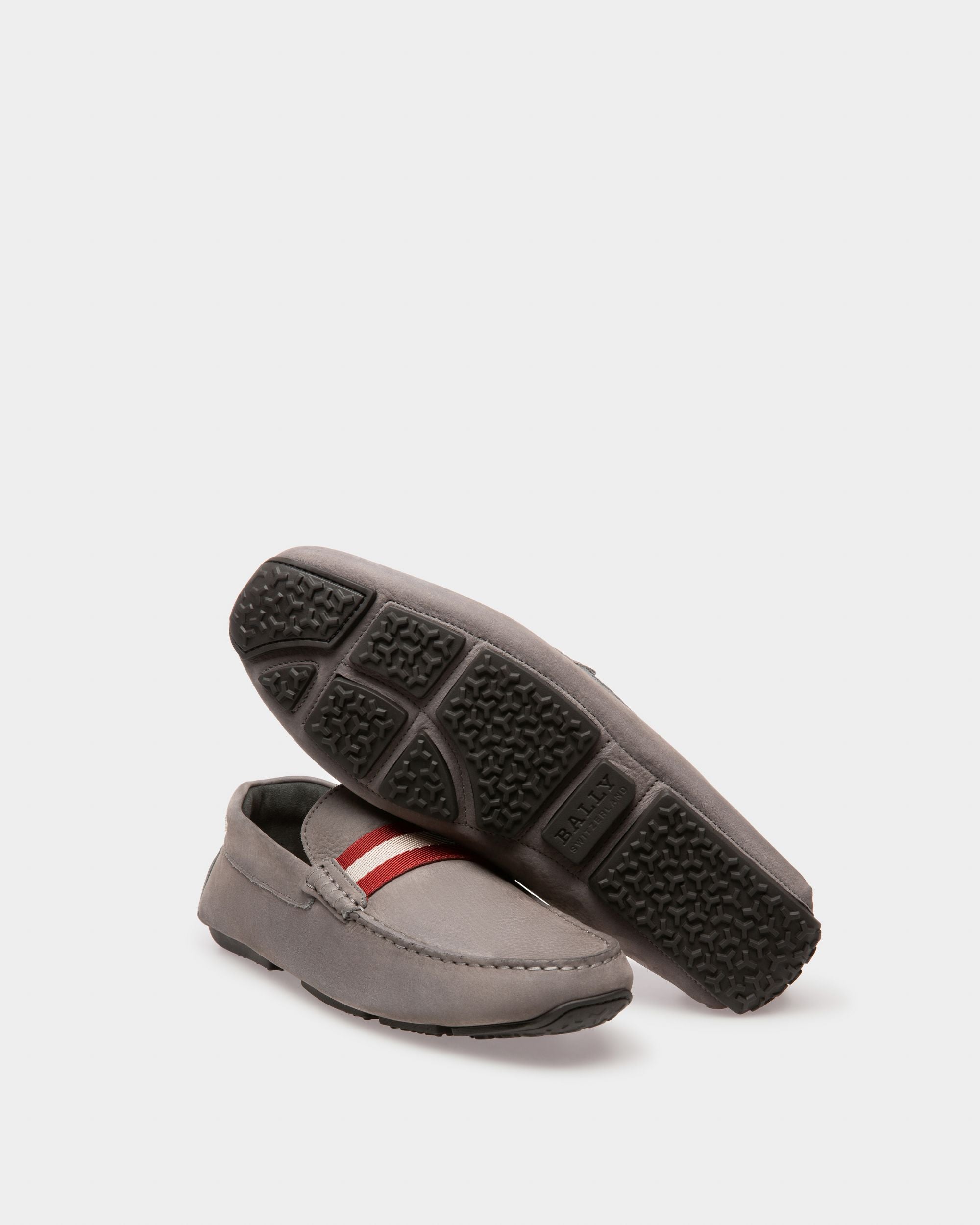 Pearce Leather Drivers In Grey - Men's - Bally - 05